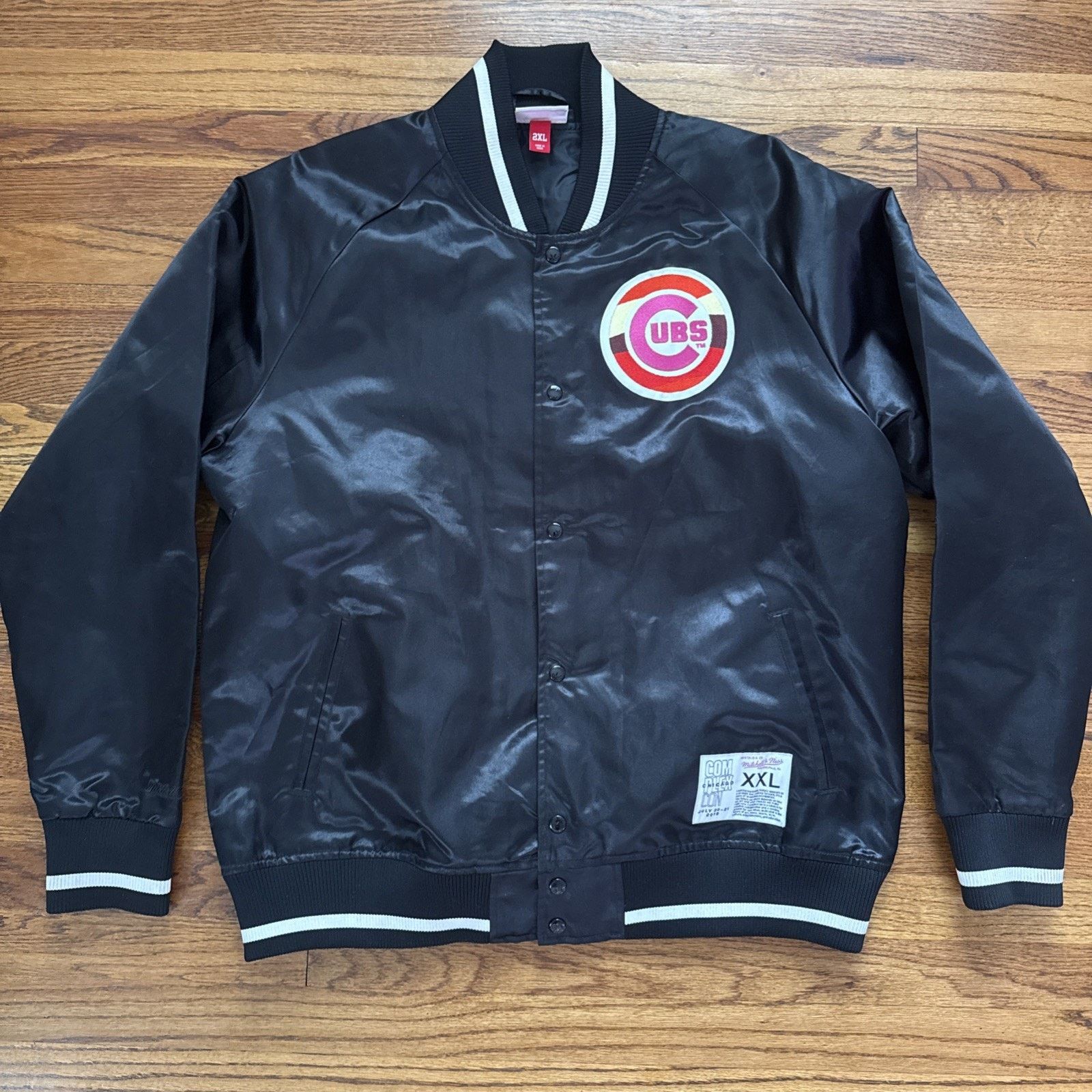 Mitchell & Ness Takashi Murakami ComplexCon Cubs Satin Jacket Size US XXL / EU 58 / 5 - 1 Thumbnail