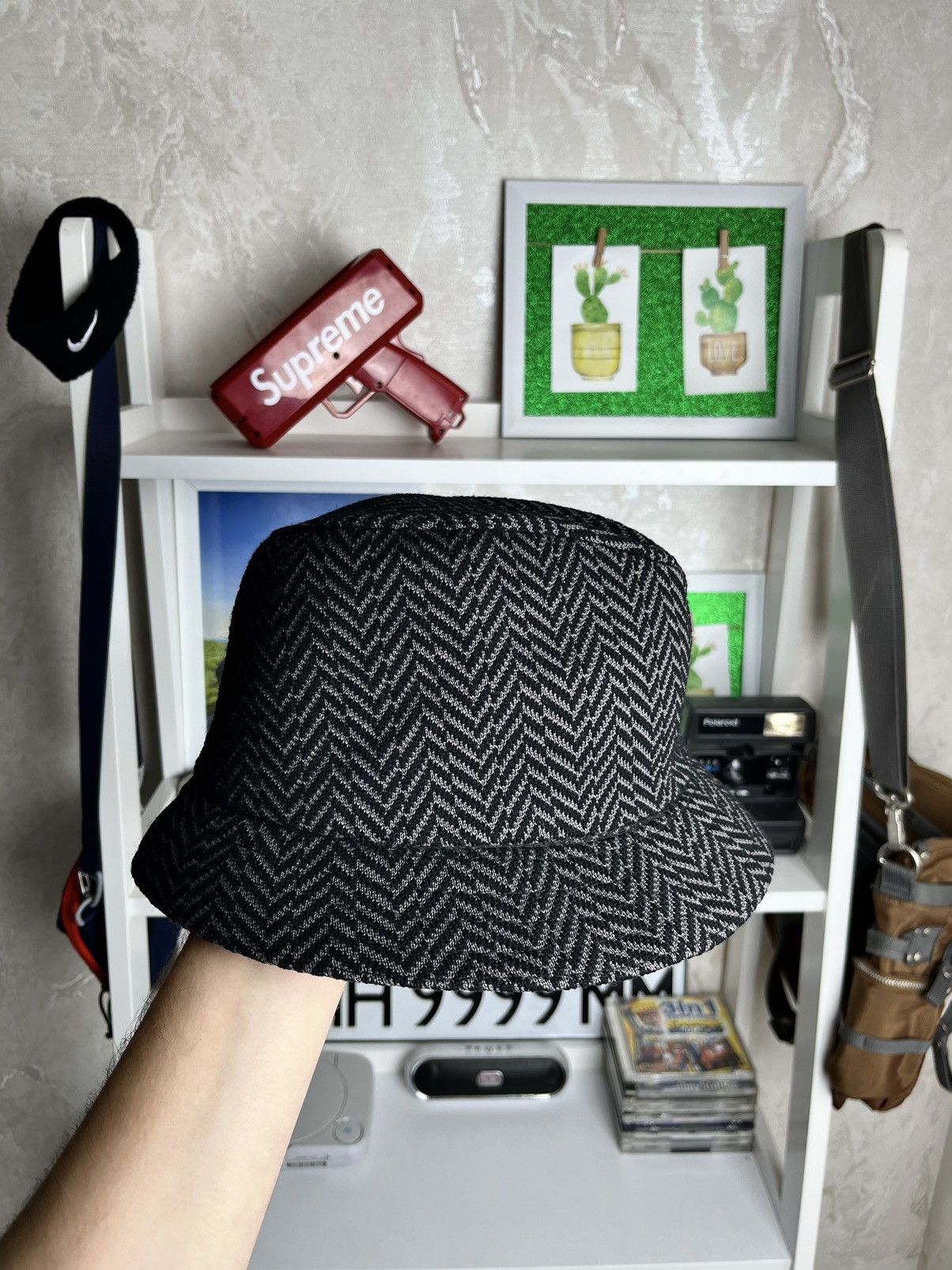 Kangol × Vintage Kangol Vintage Tweeds Hat Bucket 90s Y2K Streetwear Rap Size 30 - 3 Thumbnail