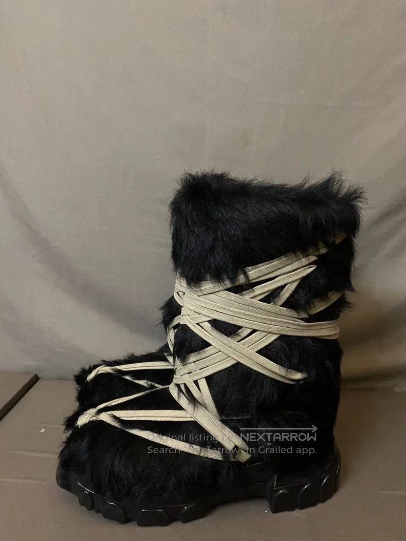 Rick Owens Rick Owens Strappy Fur Snow Boots. Size US 10.5 / EU 43-44 - 1 Thumbnail