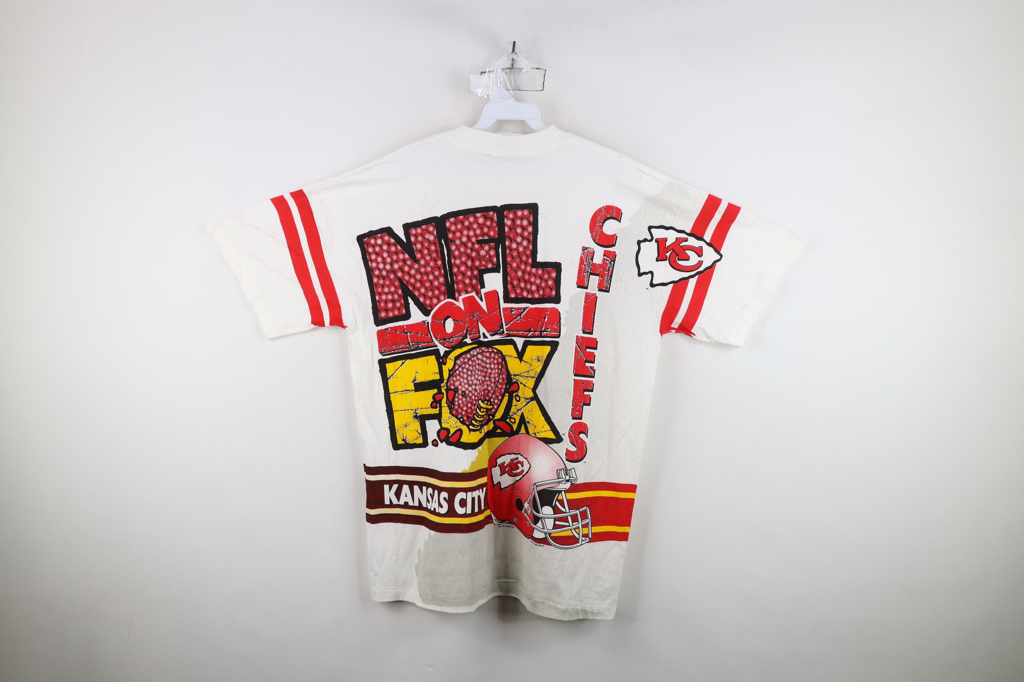Vintage Vintage 90s City Chiefs Football All Over Print T-Shirt USA Size US XL / EU 56 / 4 - 12 Thumbnail
