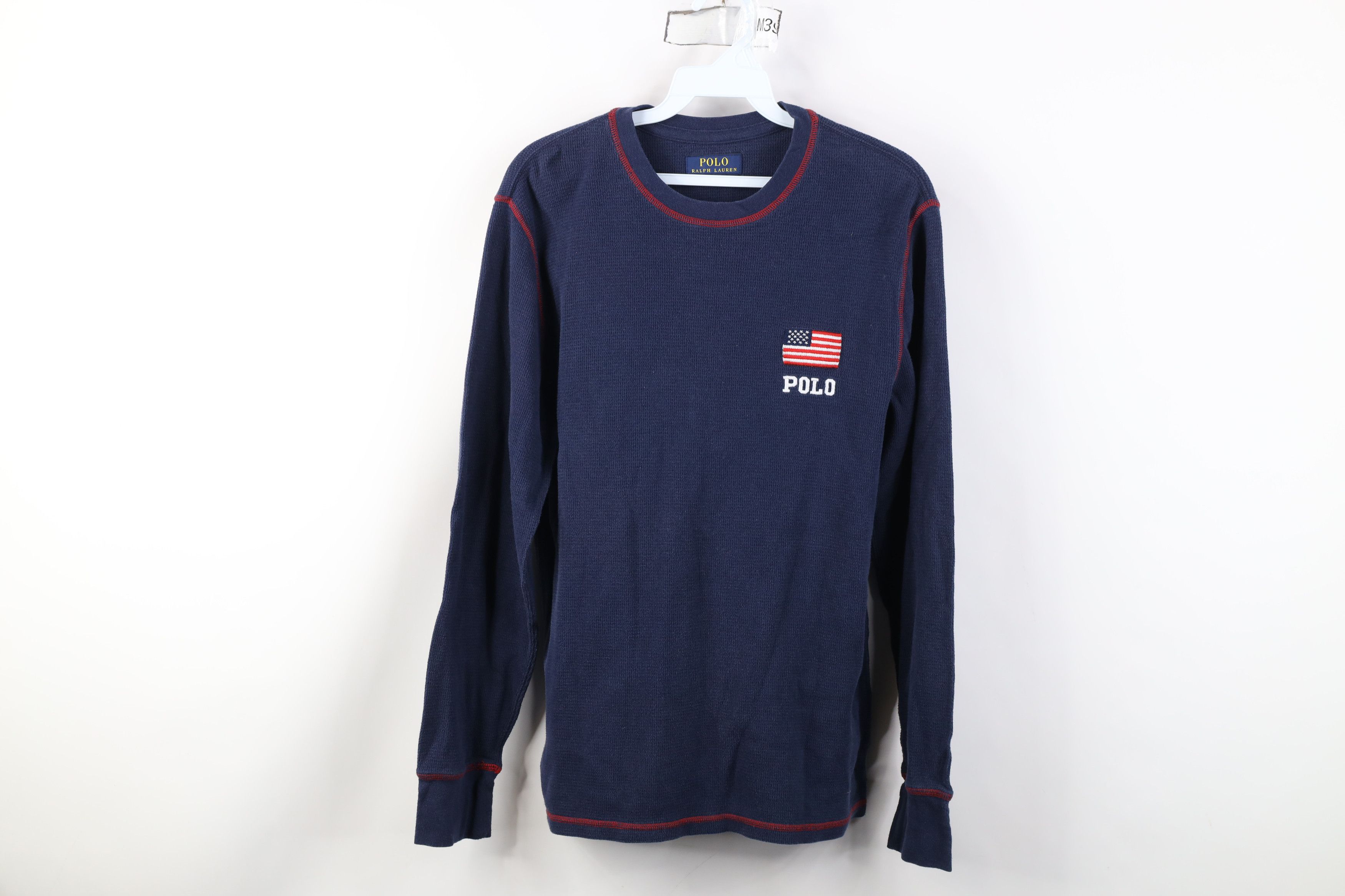 Ralph Lauren Vintage Ralph Lauren Thermal Waffle Knit Long Sleeve T-Shirt Size US M / EU 48-50 / 2 - 1 Thumbnail