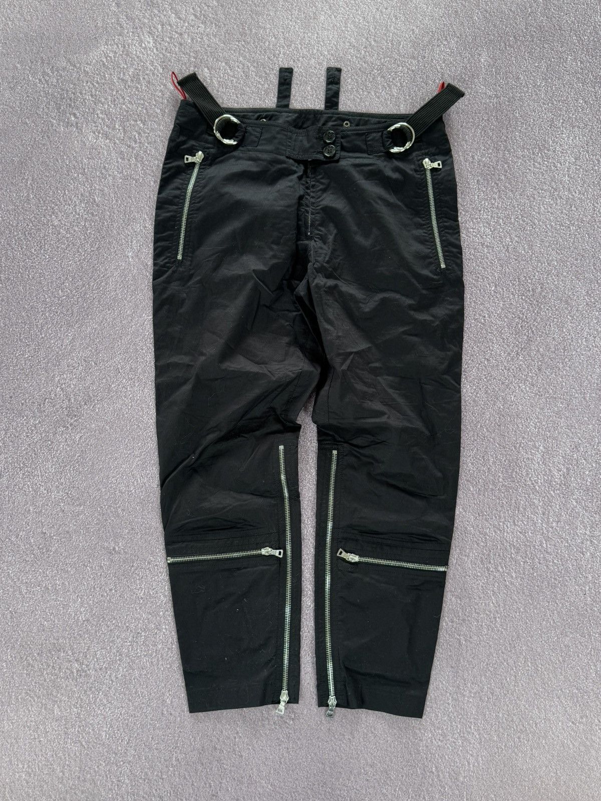 Prada Prada 00’s Archival Multi Zip Luxury Unique Pants Size 30" / US 8 / IT 44 - 1 Thumbnail