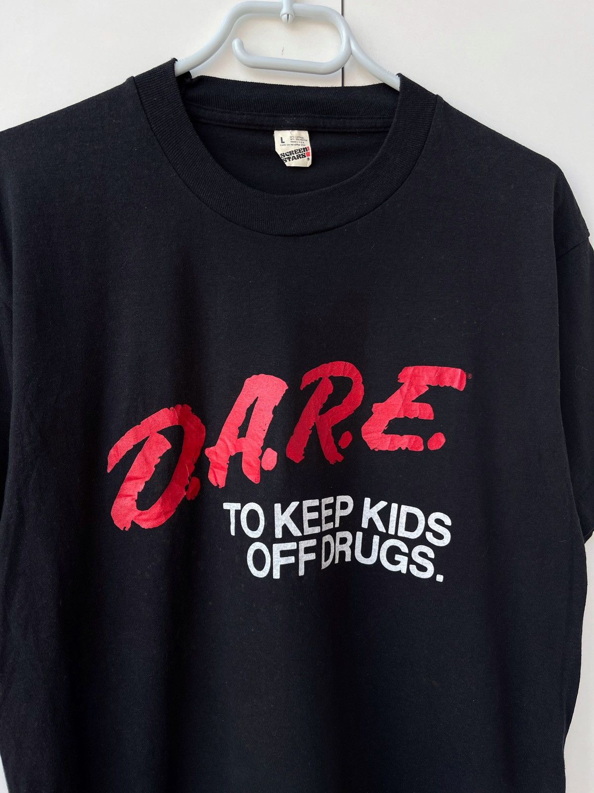 D.A.R.E × Vintage VINTAGE 1983’S D.A.R.E. SCREEN STARS TEE Size US L / EU 52-54 / 3 - 2 Thumbnail