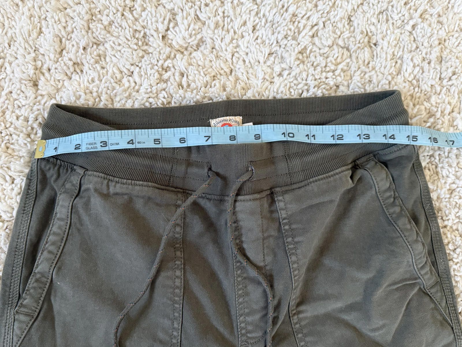 Faherty Faherty Olive Green Casual Drawstring Waist Pants Size US 30 / EU 46 - 3 Thumbnail