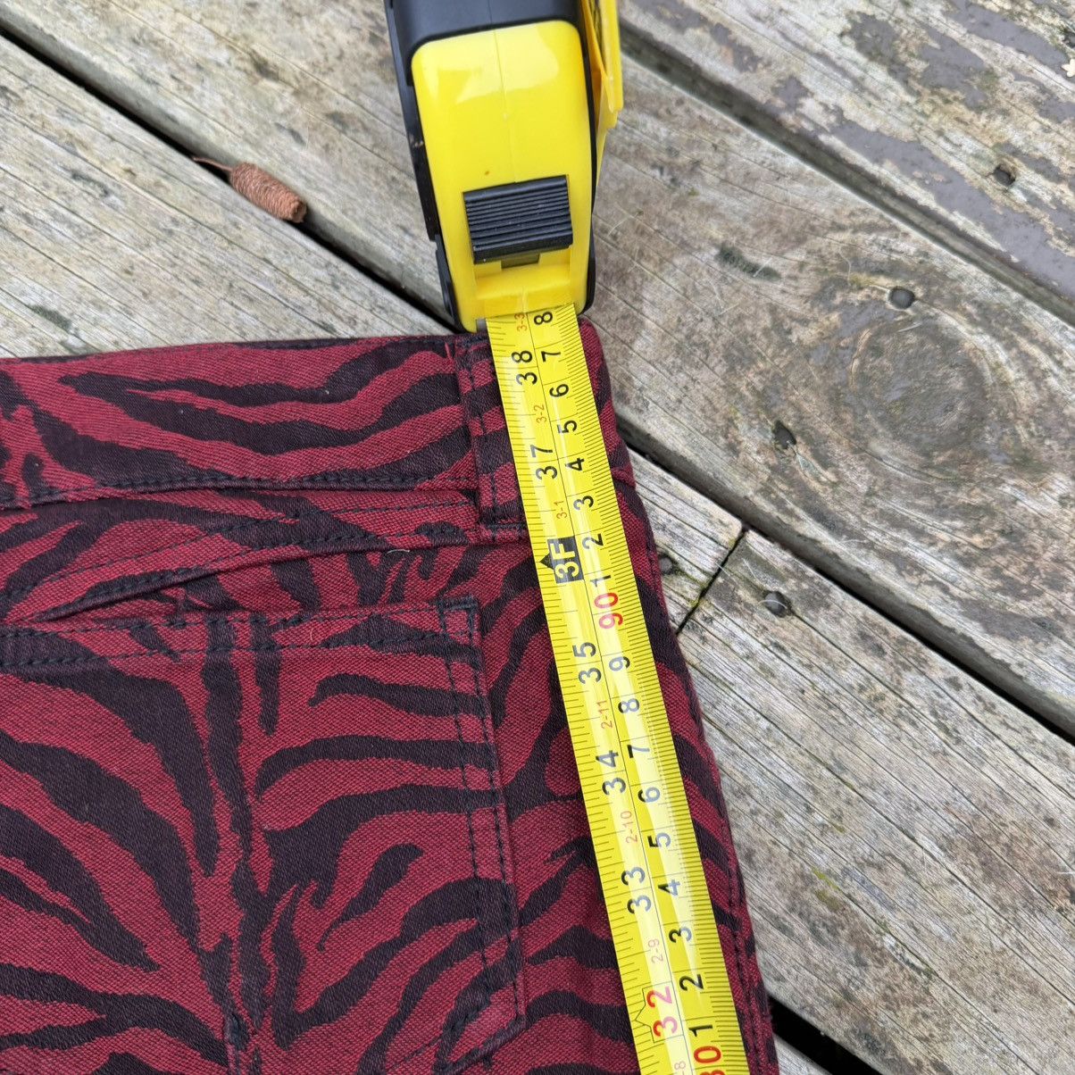 Balmain Balmain Decarnin Era Zebra Biker Jeans Red Size 40 Size 30" / US 8 / IT 44 - 9 Thumbnail