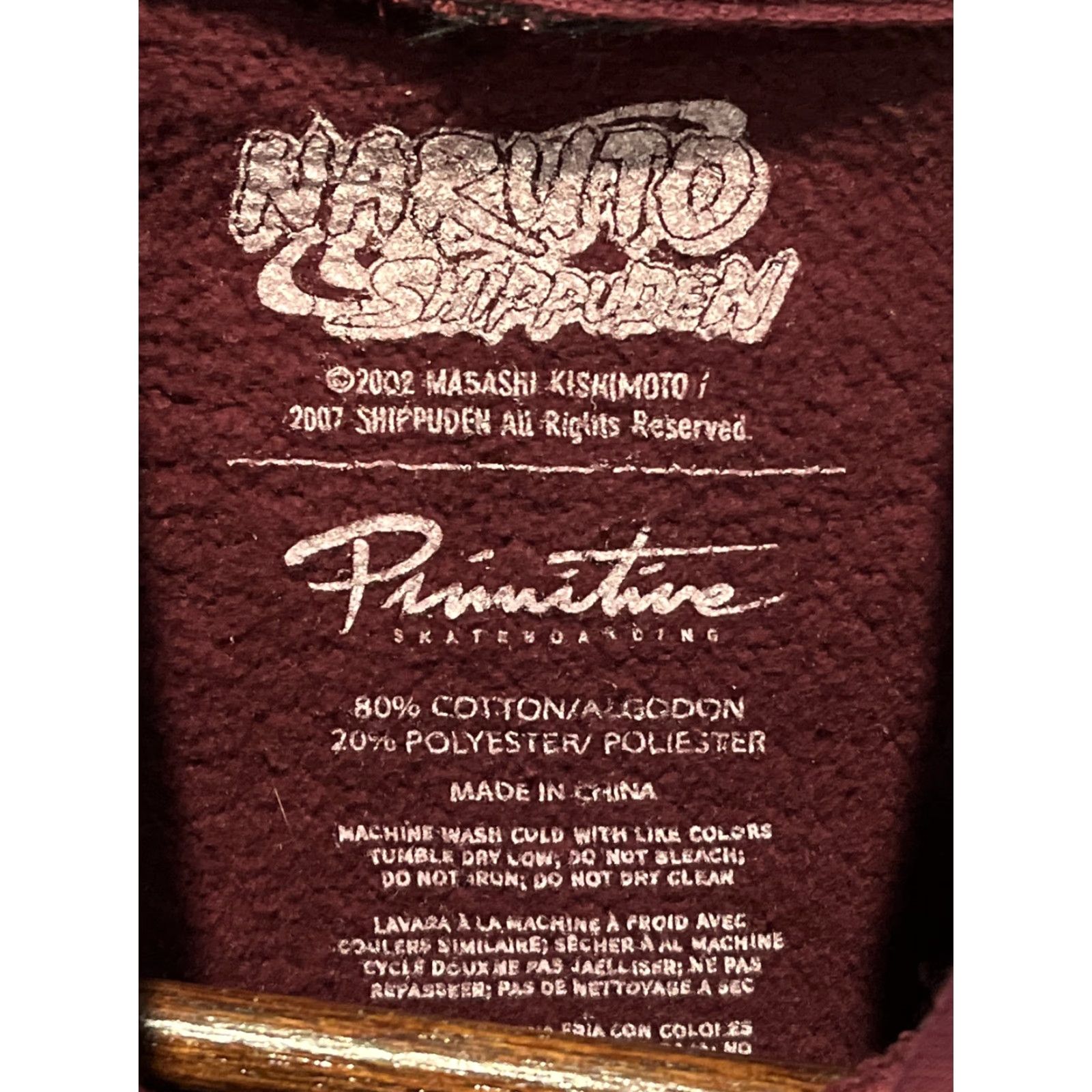 Primitive Primitive Skateboarding Naruto Shippuden Hoodie Men’s M Maroon Anime Pullover Hooded Graphic Print Logo Regular Size M Mens Hoodie Size US M / EU 48-50 / 2 - 4 Thumbnail
