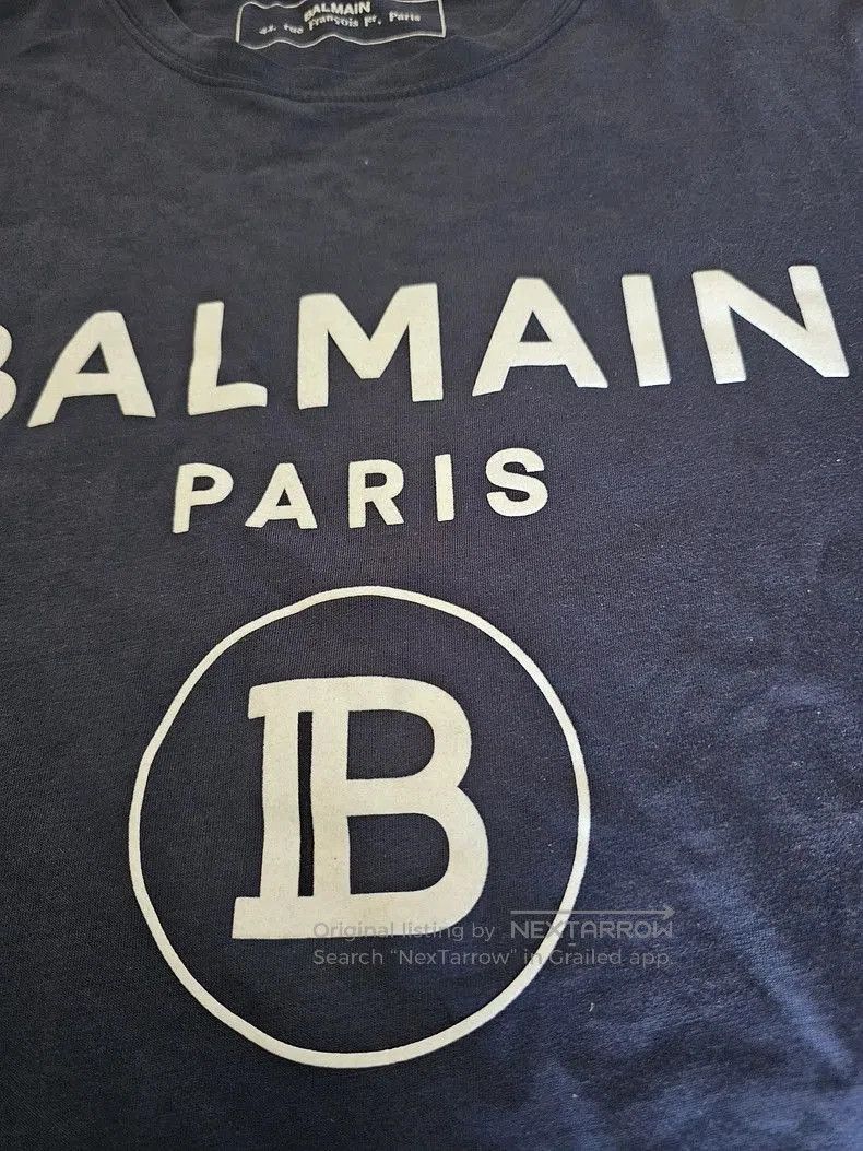 Balmain Balmain Paris Logo Short Sleeve T. Size US M / EU 48-50 / 2 - 2 Thumbnail
