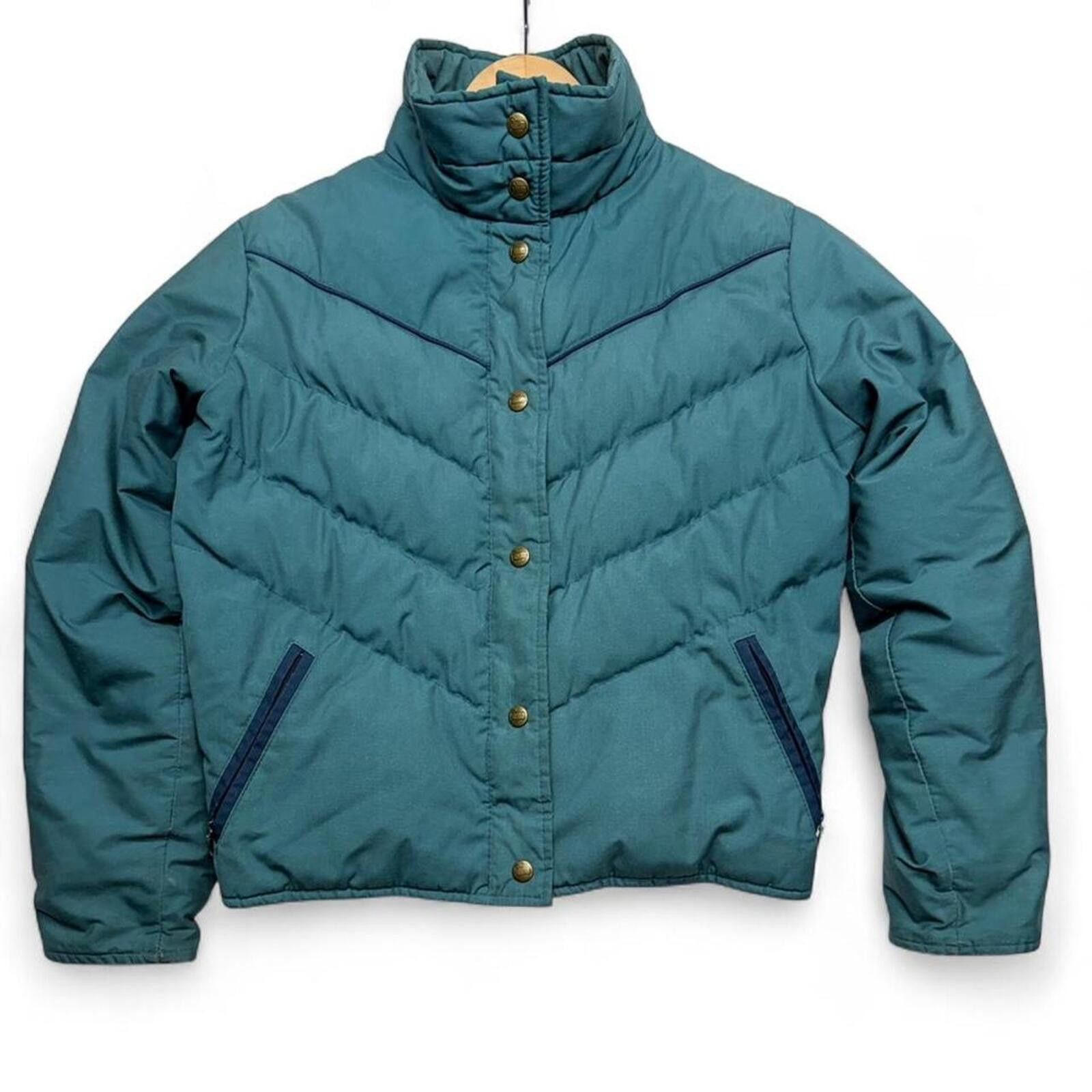Woolrich Woolen Mills Vintage 80s Woolrich Woman blue puffer jacket Size S / US 4 / IT 40 - 1 Thumbnail