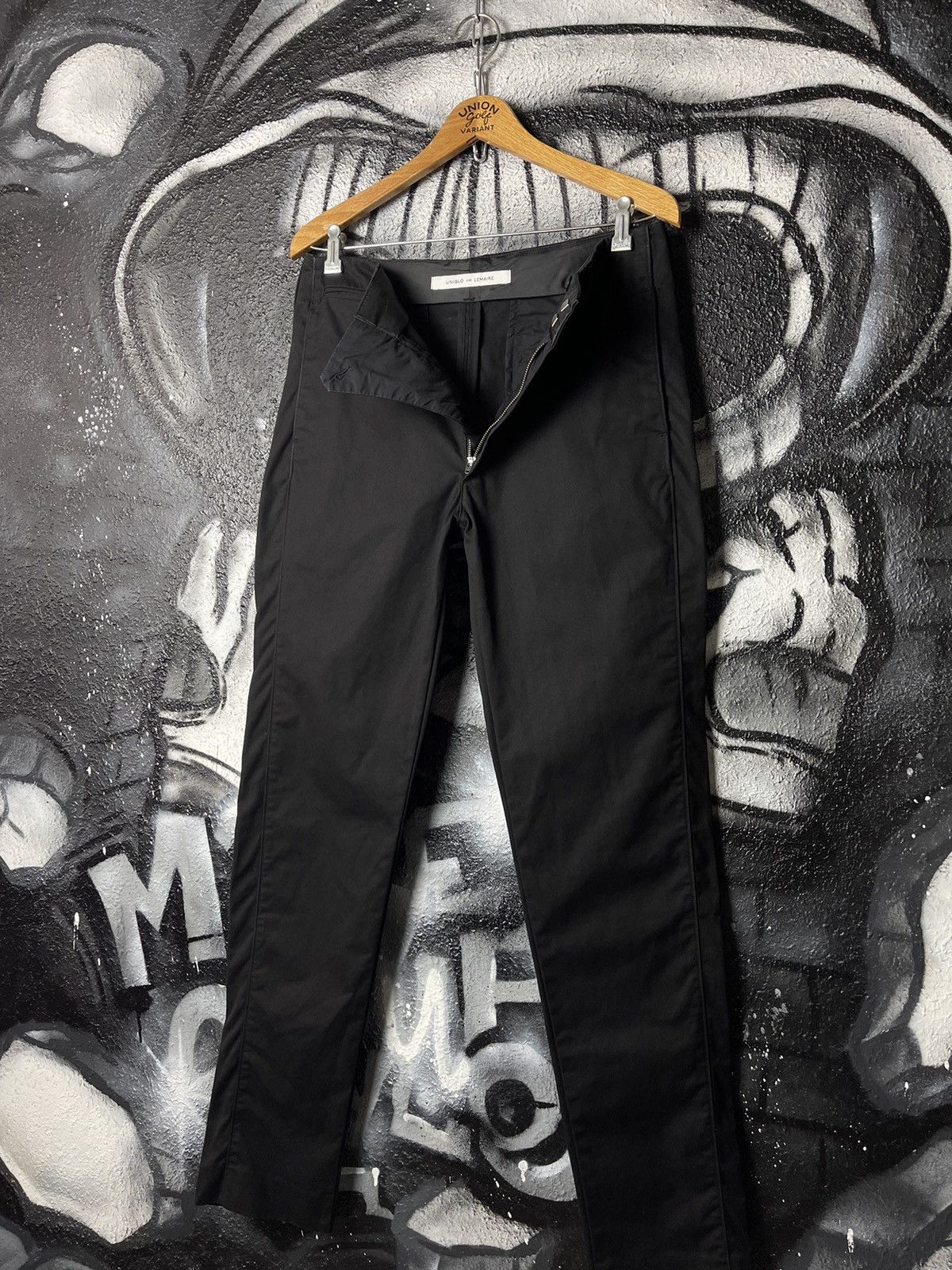 Uniqlo and Lemaire Black Trousers Slim Fit Pants Size 31