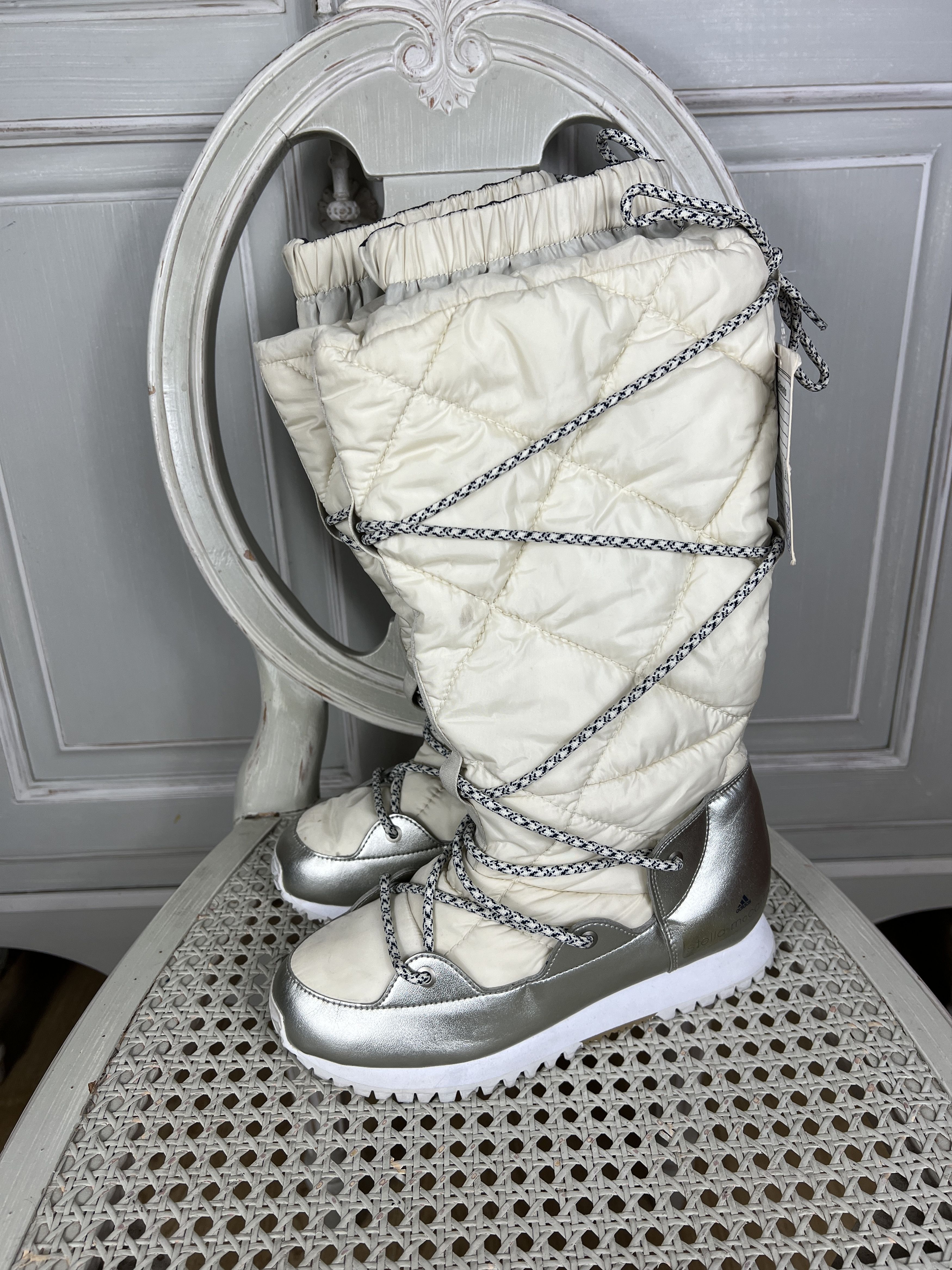 Adidas × Stella McCartney VINTAGE ADIDAS STELLA MCCARTNEY BONDAGE RACING MOTO BOOTS Size US 5 / IT 35 - 1 Thumbnail