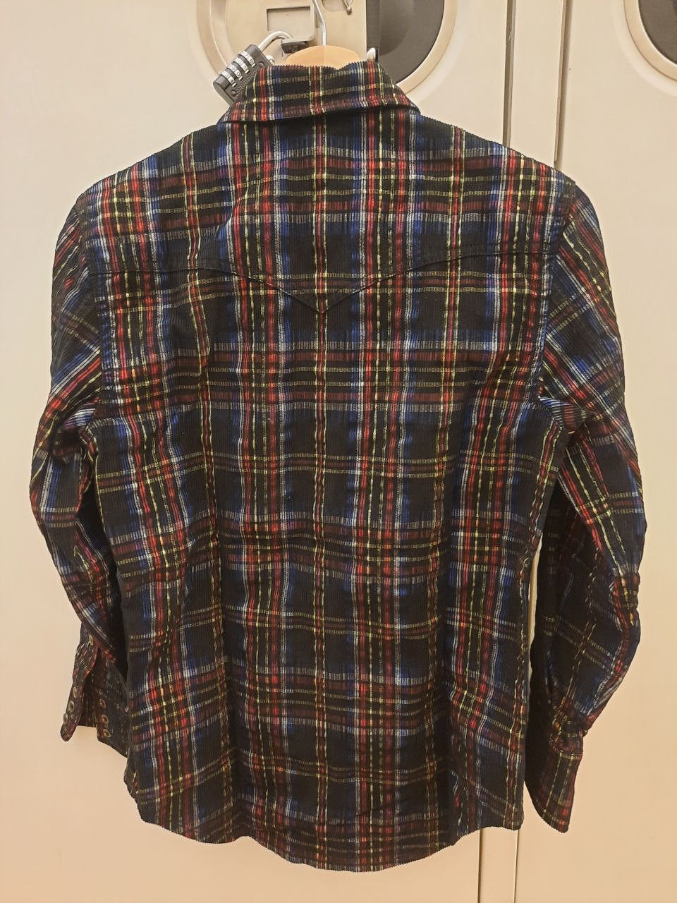 Saint Laurent Paris Western Check Plaid Striped Corduroy Shirt Size US XS / EU 42 / 0 - 2 Thumbnail