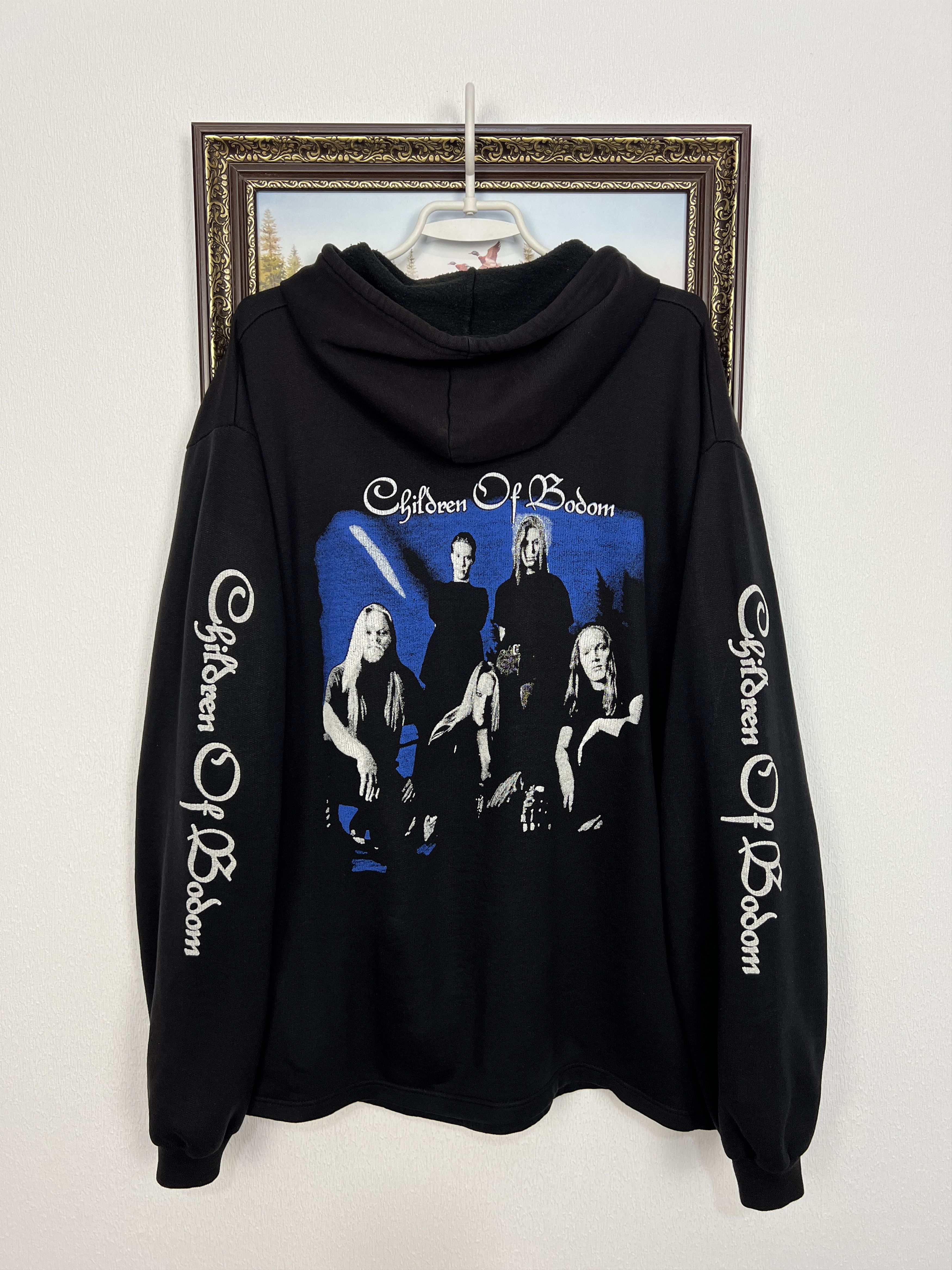 Vintage Children Of Bodom Hate Crew Deathroll Hoodie Rare Over Print Size US XXL / EU 58 / 5 - 8 Thumbnail
