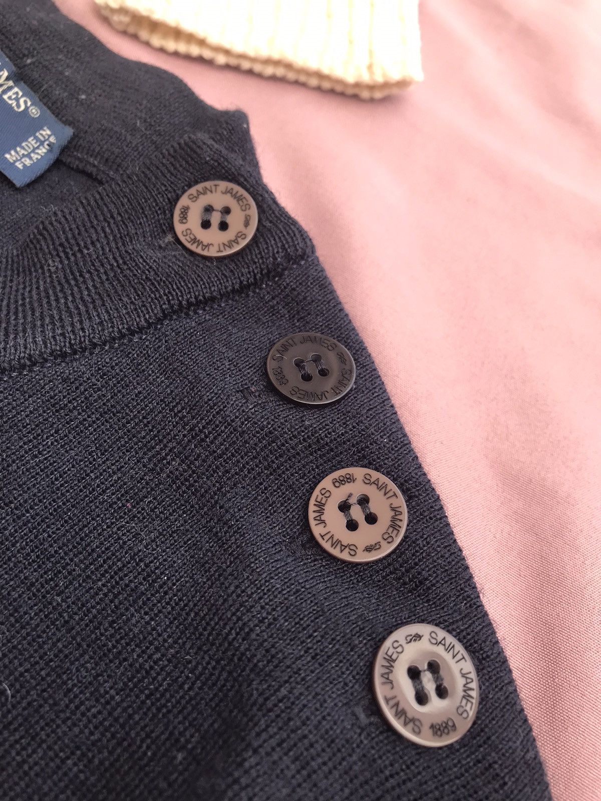 Saint James SAINT JAMES MADE IN FRANCE PURE WOOL two tone crewneck jumpe Size US M / EU 48-50 / 2 - 6 Thumbnail