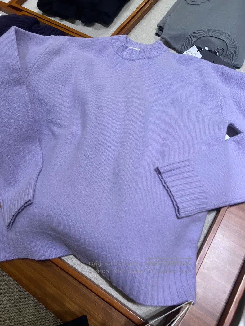 Jil Sander Jil Sander size 46 Purple Crewneck Sweater Size US M / EU 48-50 / 2 - 2 Thumbnail