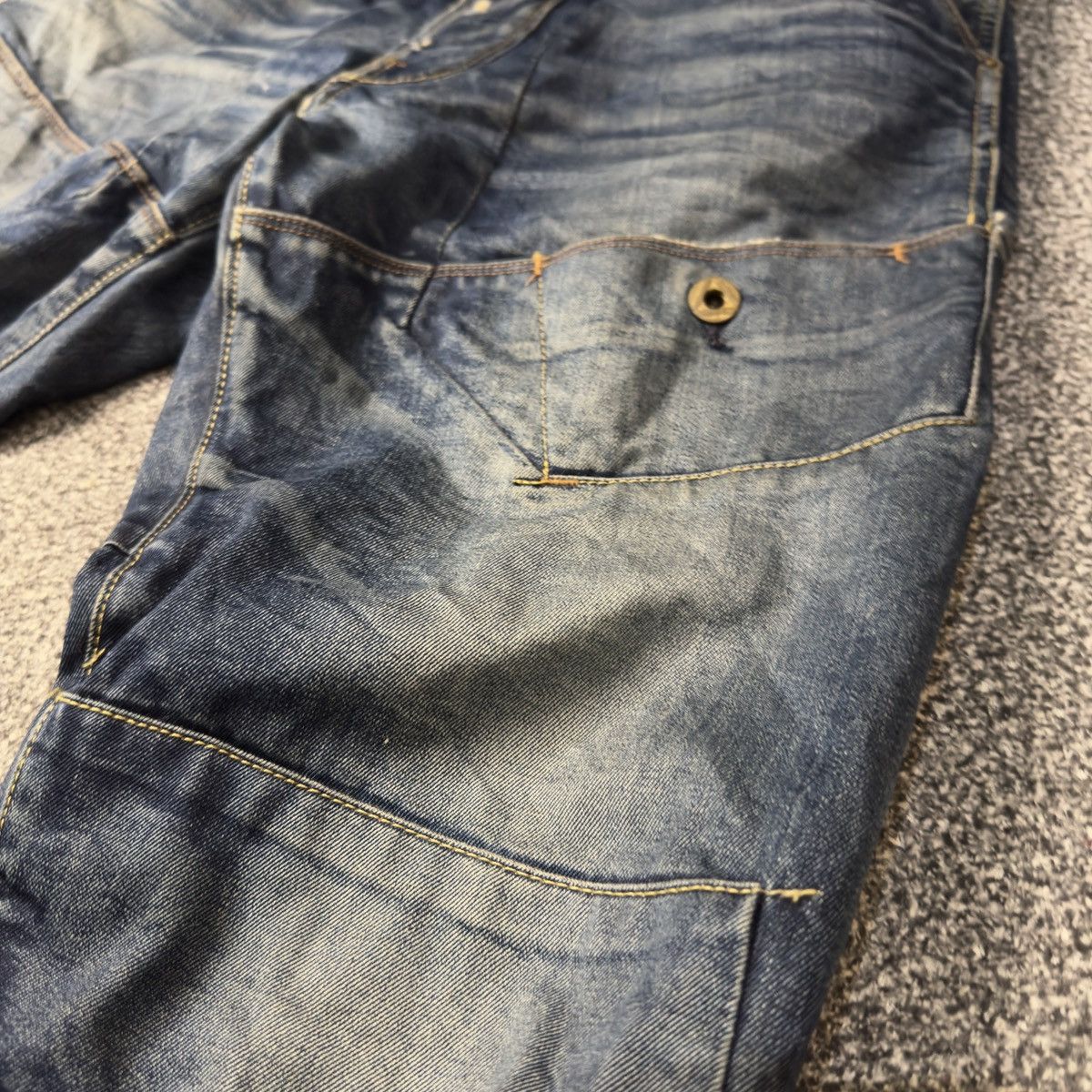 G-Star Archive R33/01 Trail 5620 Tapered Raw Whisker Washed Denim Size US 31 - 6 Thumbnail