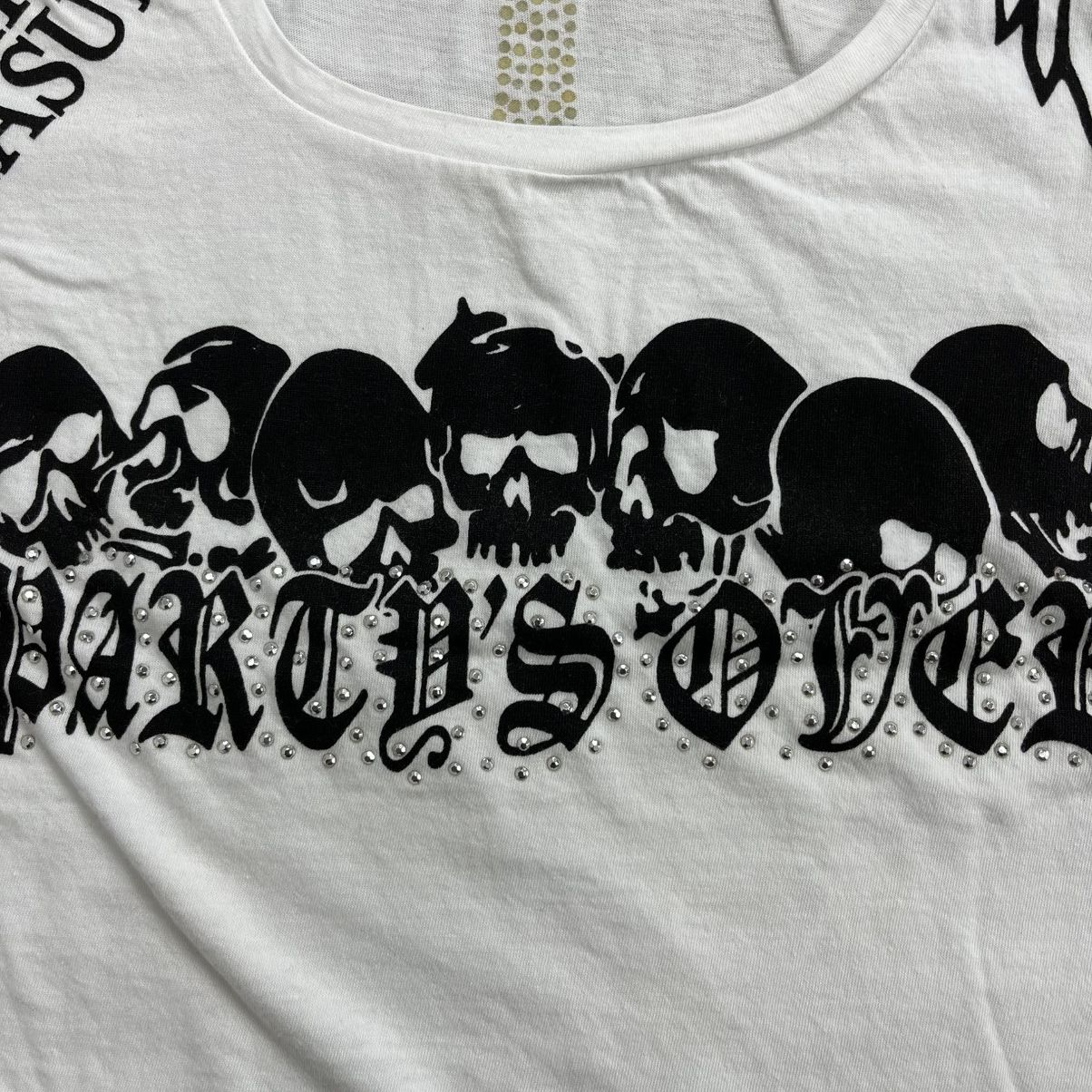 Hysteric Glamour 2000s D.I.A Party's Over Skulls Cross Grunge Lgb Style Tee Size S / US 4 / IT 40 - 4 Thumbnail