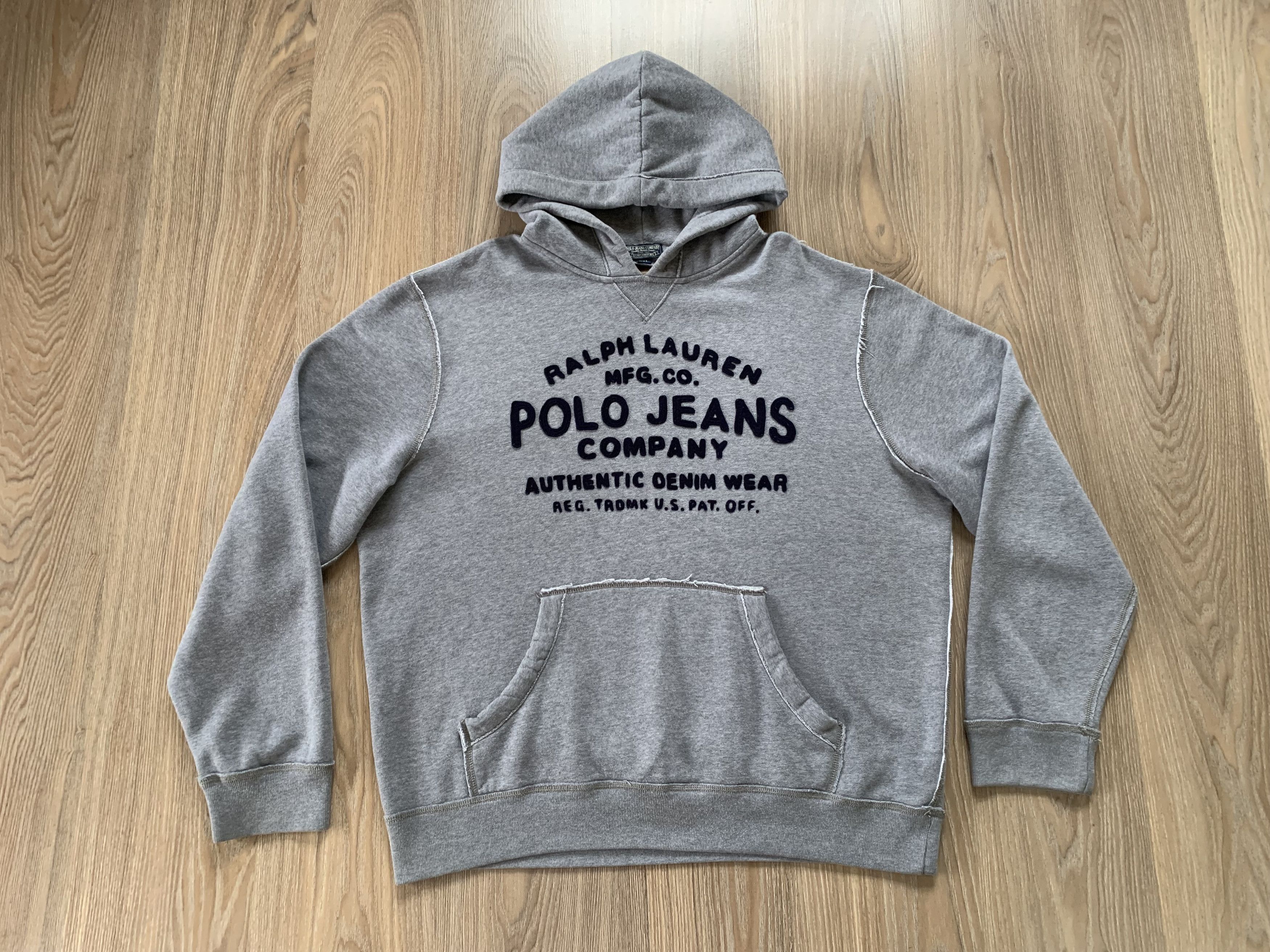 Polo Ralph Lauren × Ralph Lauren × Vintage Ralph Lauren Vintage Grey Cotton Hoodie Size US XXL / EU 58 / 5 - 2 Thumbnail