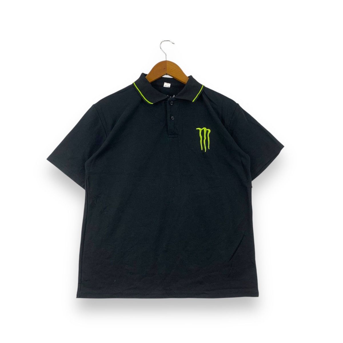 Vintage MONSTER ENERGY MotorGP Racing Polo Tee Shirt Menswear