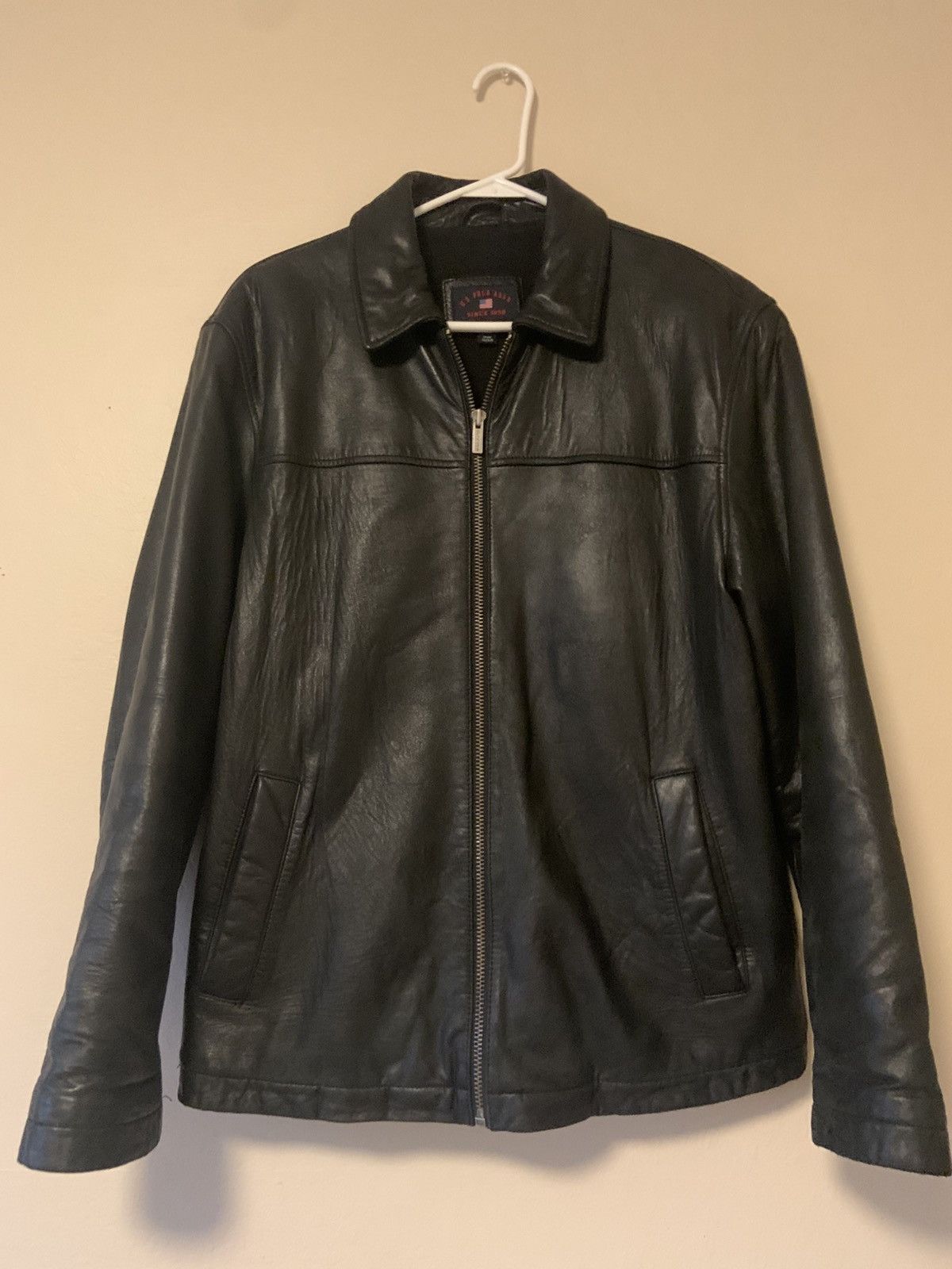 U.S. Polo Assn. vintage genuine leather jacket Size US L / EU 52-54 / 3 - 1 Thumbnail