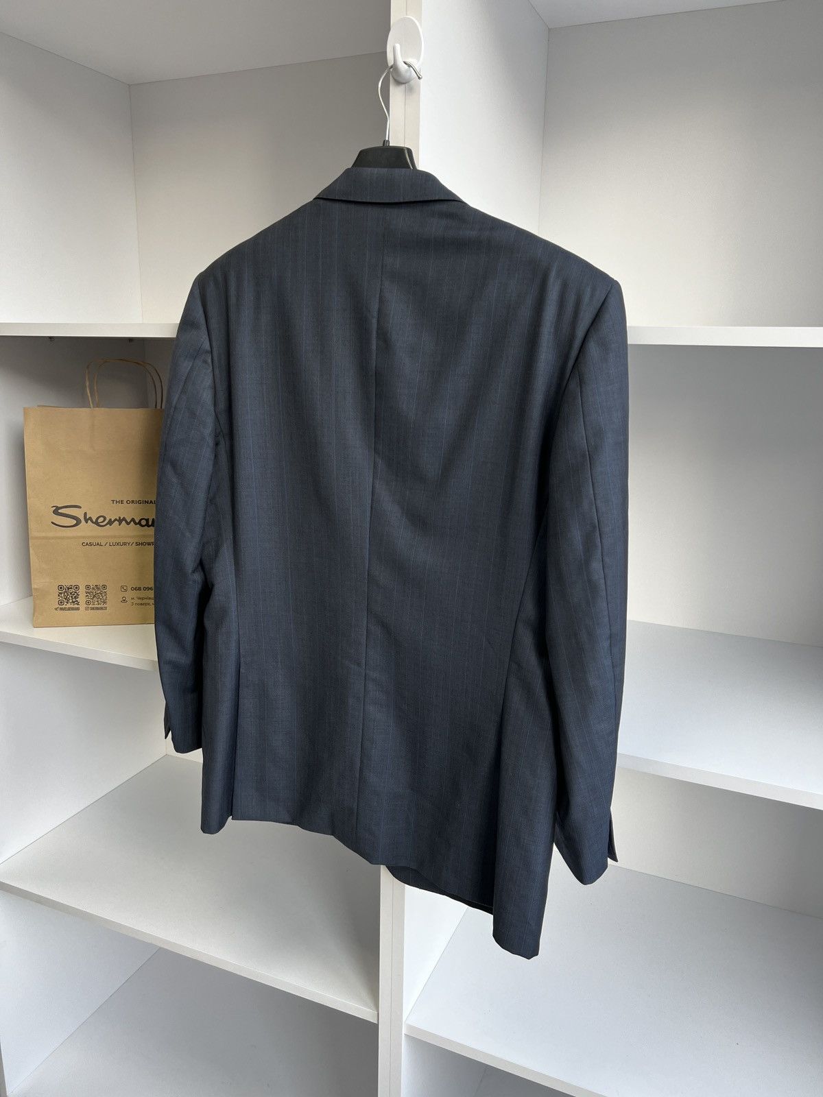 Designer × Ermenegildo Zegna × Vintage Vintage Ermenegildo Zegna Navy Luxury Old Money Style Blazer Size 40L - 9 Thumbnail