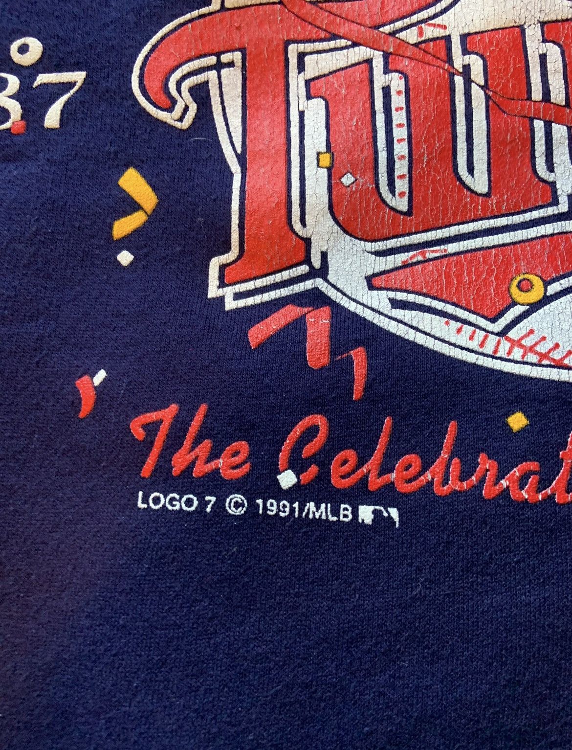 Delta 1991 MLB World Series Champions Minnesota Twins Sweatshirt Size US M / EU 48-50 / 2 - 4 Thumbnail