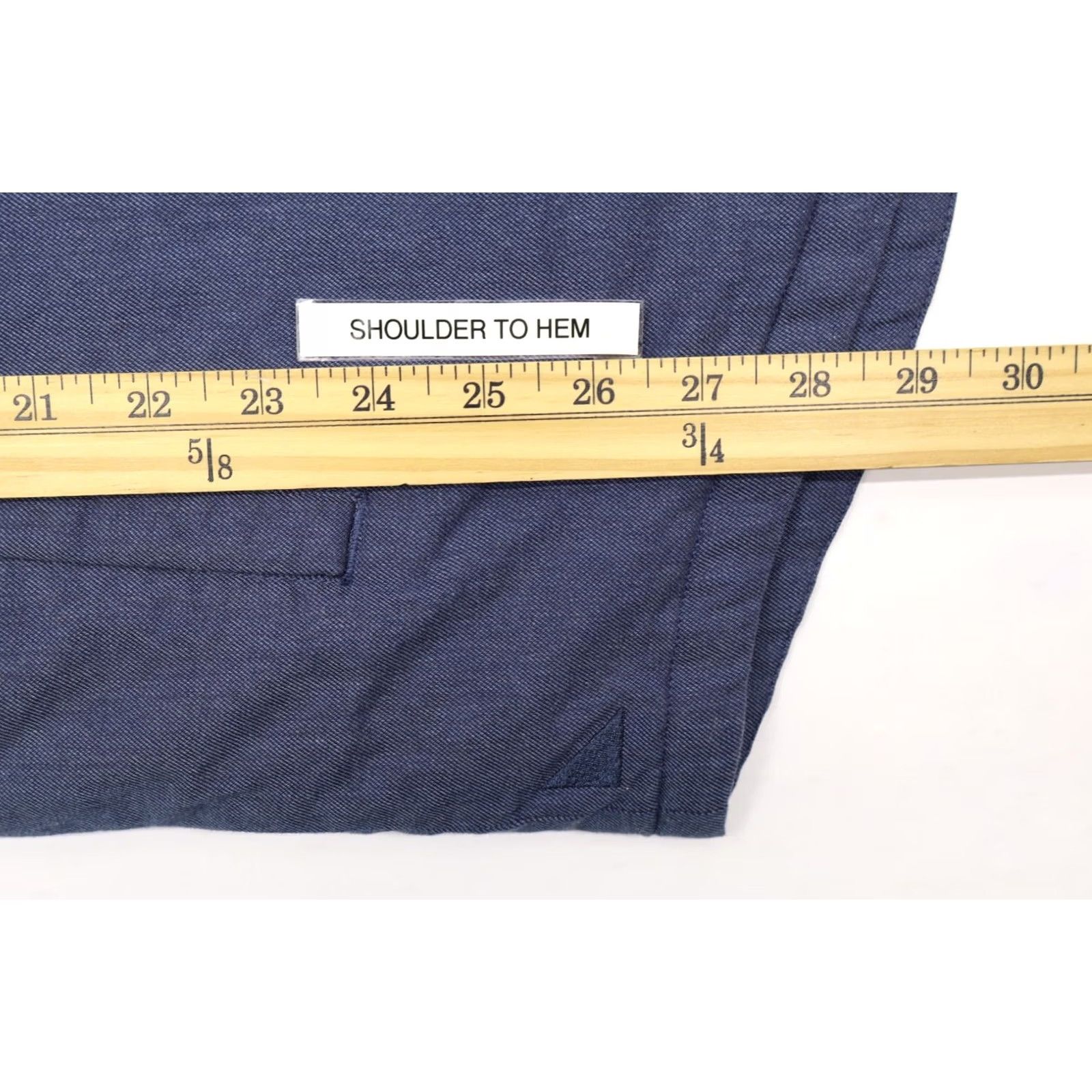 UNTUCKit UNTUCKit Mens Ziata Flannel Lined Button Up Jacket/Overshirt Shacket Blue XL Shirt Mens XL Blue Quilted/Heavyweight Casual Fall/Winter Denim? Size US XL / EU 56 / 4 - 6 Thumbnail