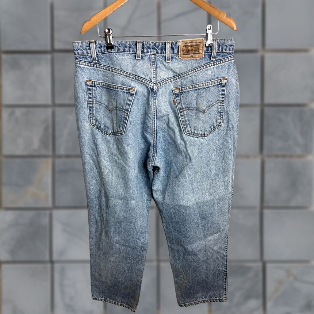 Levi's Levi's 546 Vintage Loose Pleated Jeans USA 4733 35x29 Regular Mens Blue Denim Cotton Jeans USA 8/10 Size US 35 - 1 Thumbnail