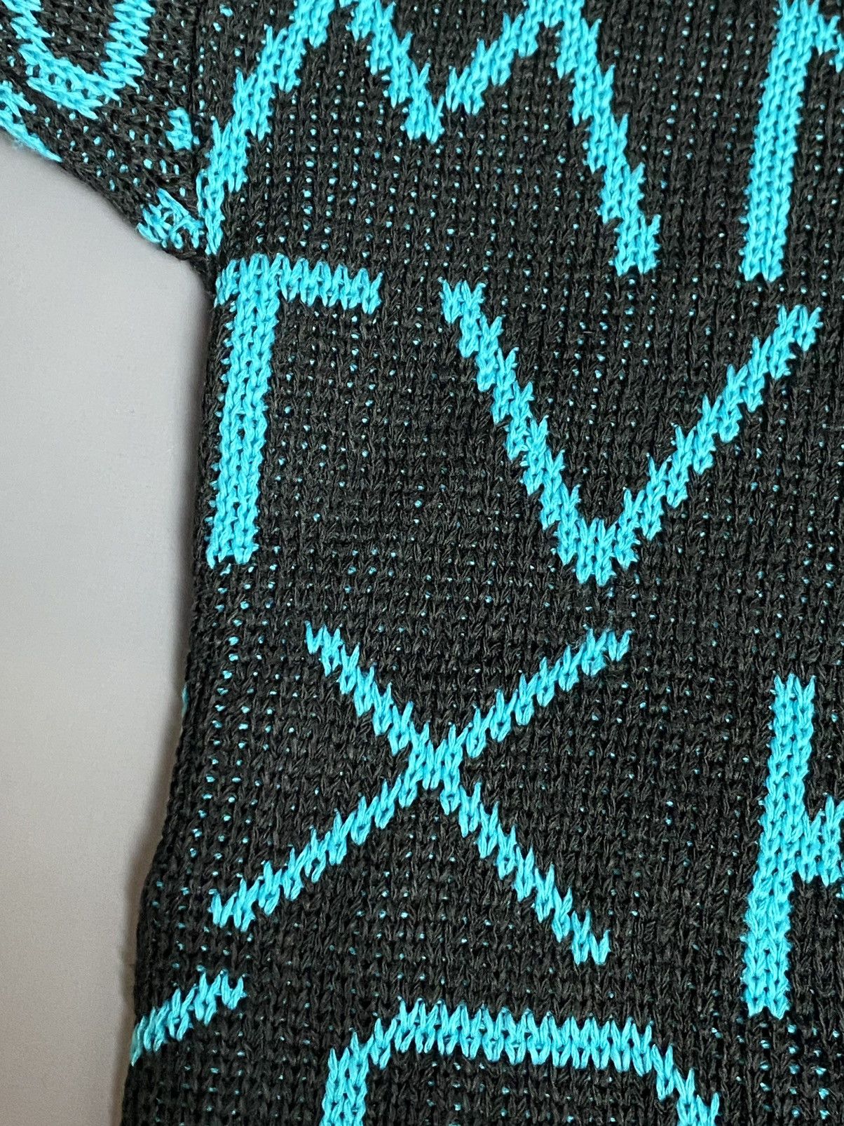 Other Vintage IN DESIGN Abstract Alphabet Acrylic Sweater USA Sz L Size US L / EU 52-54 / 3 - 18 Thumbnail