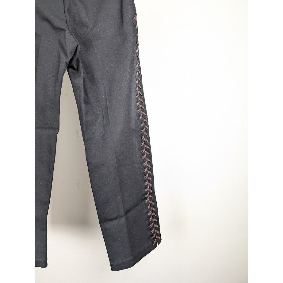 Bottega Veneta o1rshd1 Double Cotton Canvas Trousers in Black Size US 34 / EU 50 - 15 Thumbnail