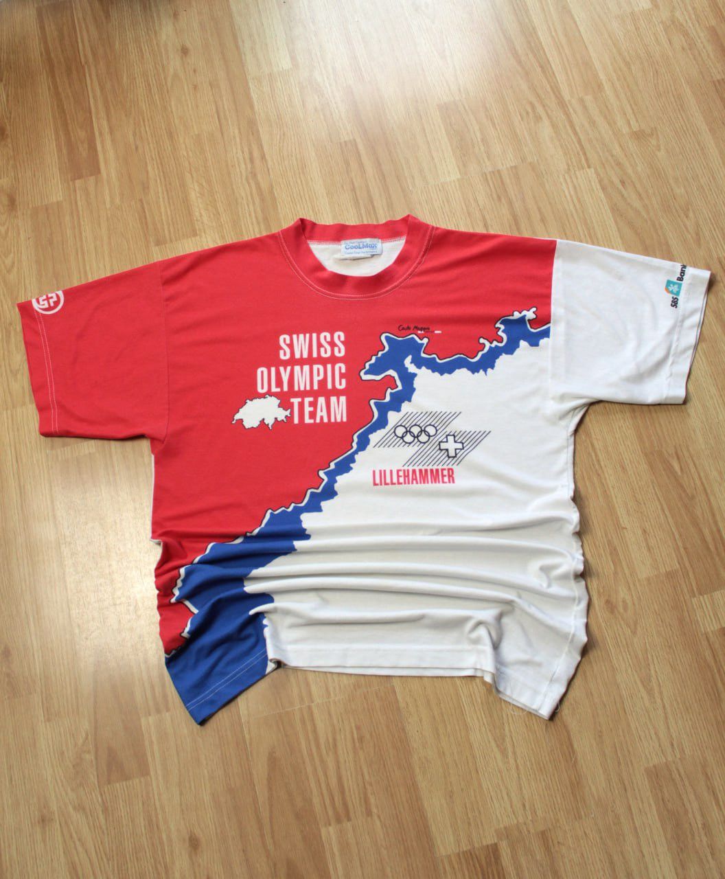 Vintage 🔥 Swiss Olympic Team 1994 Lillehammer Vintage T Shirt Size US XL / EU 56 / 4 - 1 Thumbnail