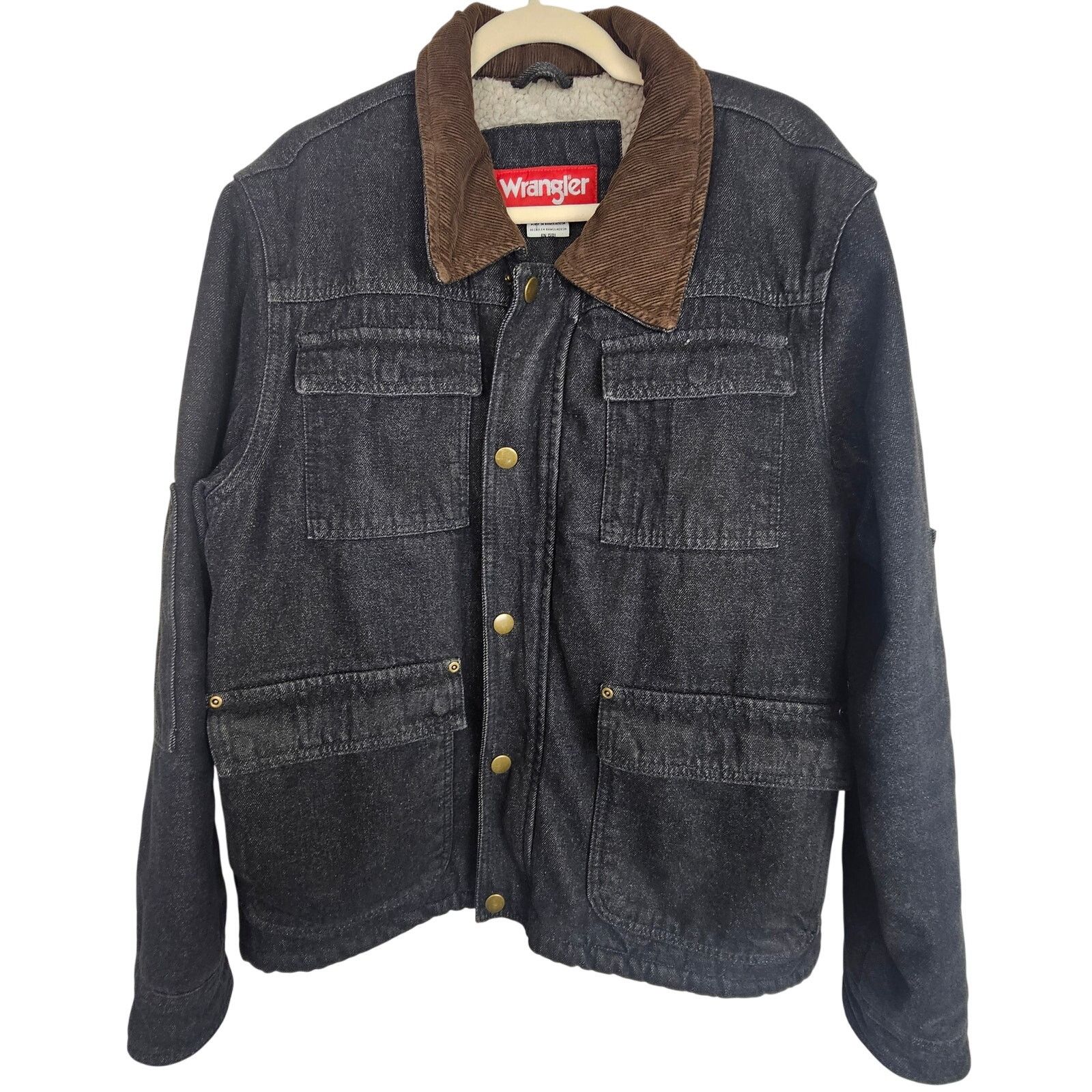 Wrangler Vintage Wrangler Denim Chore Coat Barn Jacket M Sherpa Lined Size US M / EU 48-50 / 2 - 1 Thumbnail