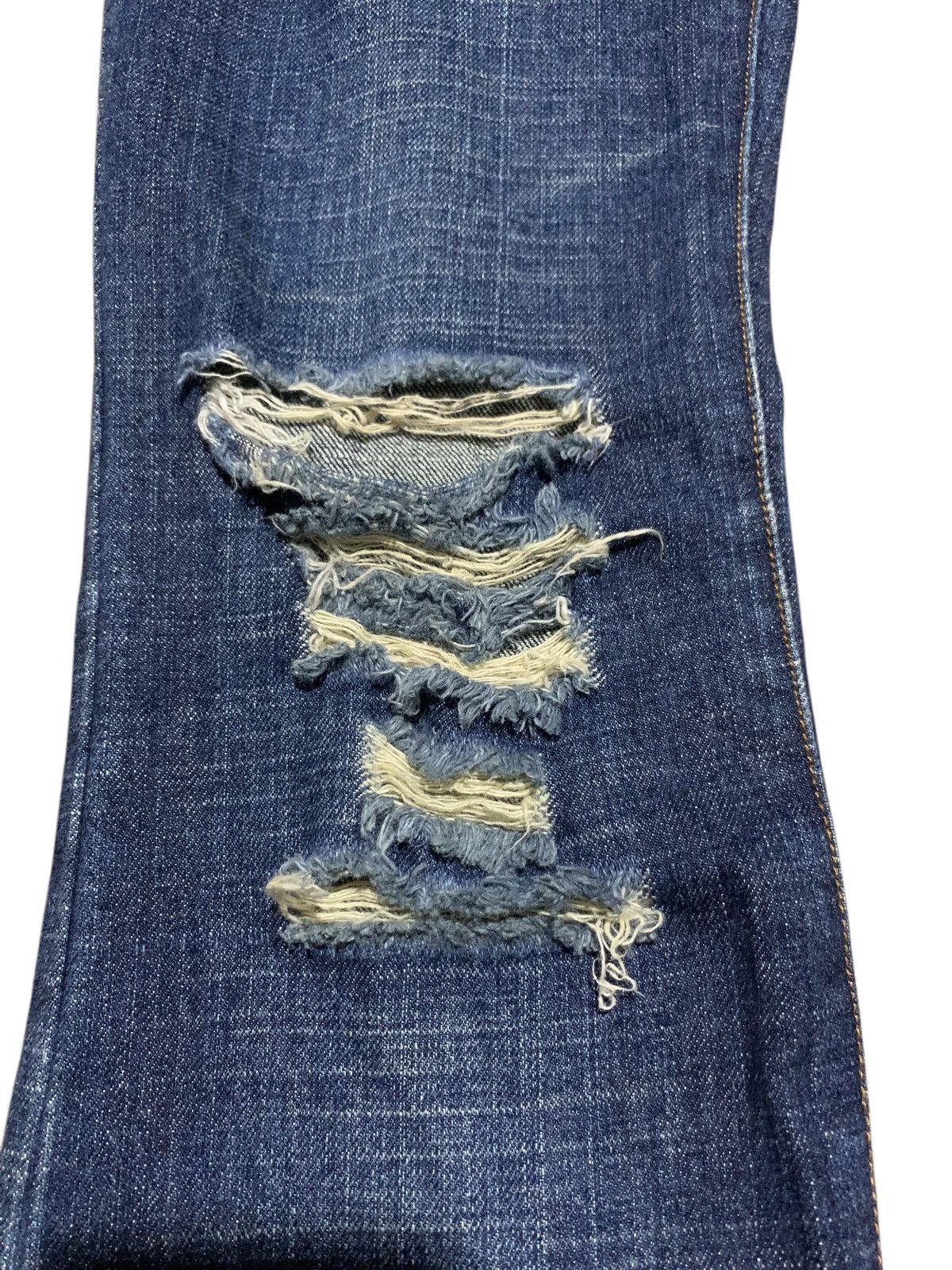 If Six Was Nine × Le Grande Bleu (L.G.B.) × semanticdesign Semantic Design flared jeans distressed ripped punk Size US 30 / EU 46 - 4 Thumbnail