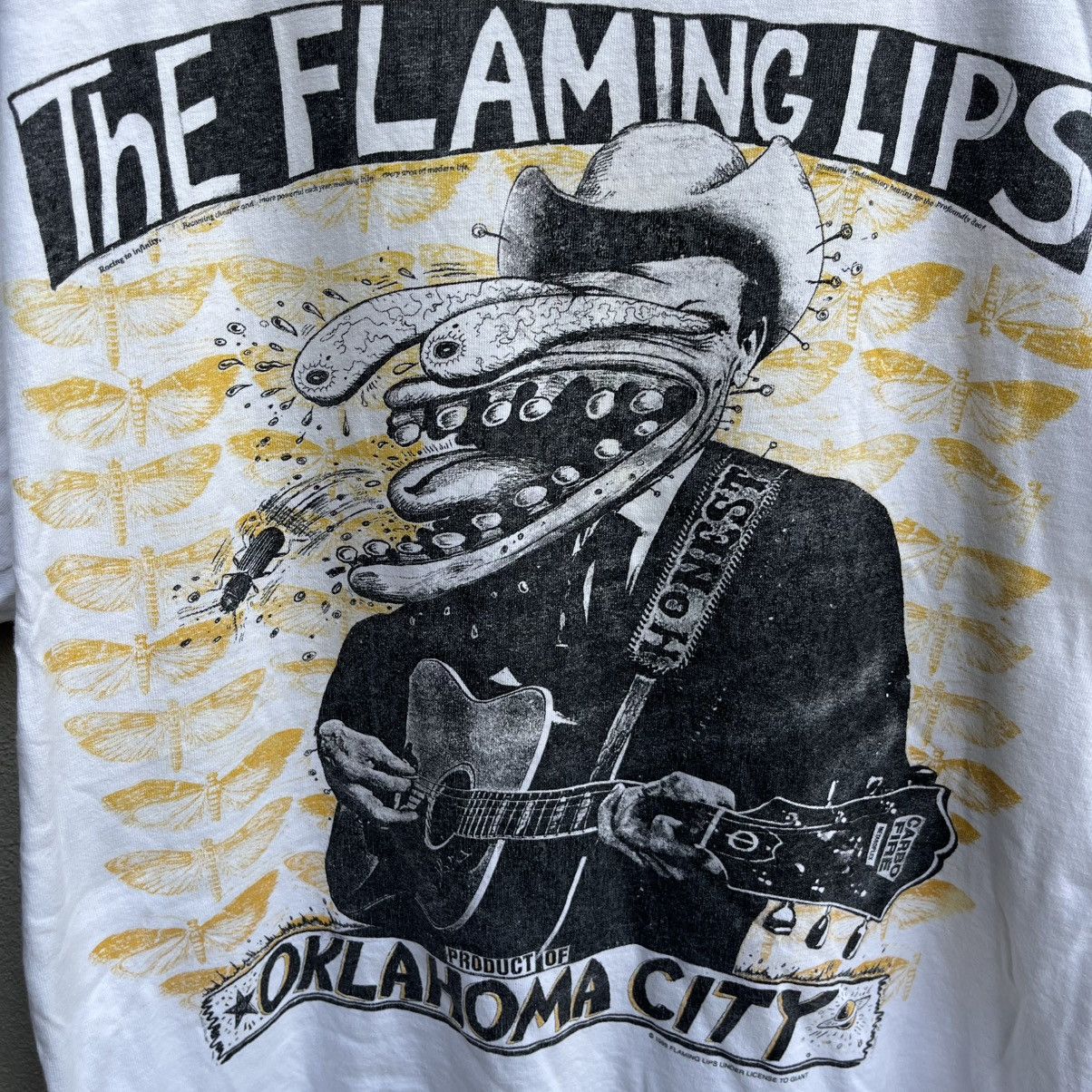 Band Tees Vintage rare 90s THE FLAMING LIPS band tee oklahama city Size US L / EU 52-54 / 3 - 3 Thumbnail