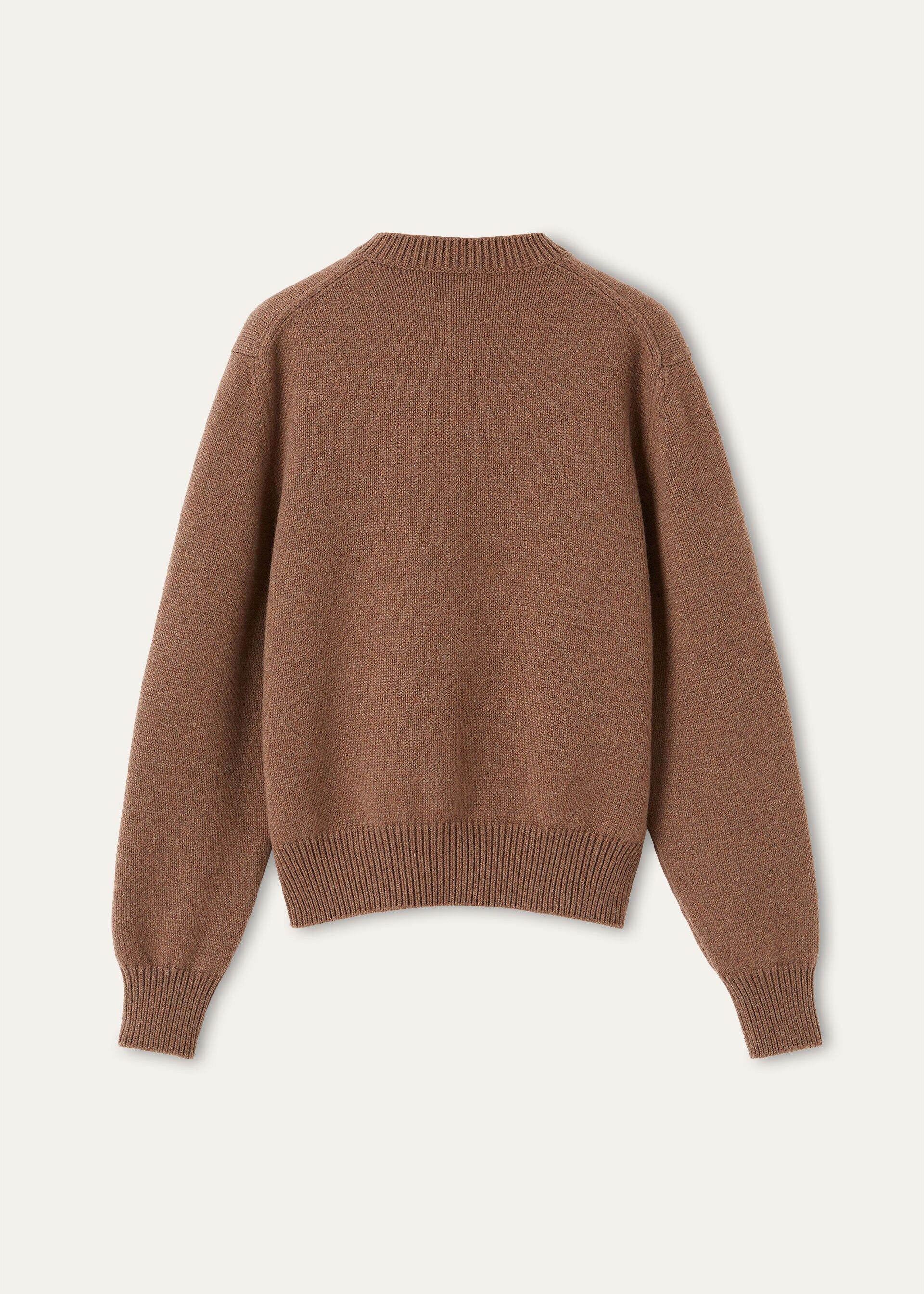 Loro Piana os11x0426 FAQ9314 Classic Crewneck Sweater Rustic Brown Mel Size XS / US 0-2 / IT 36-38 - 6 Thumbnail