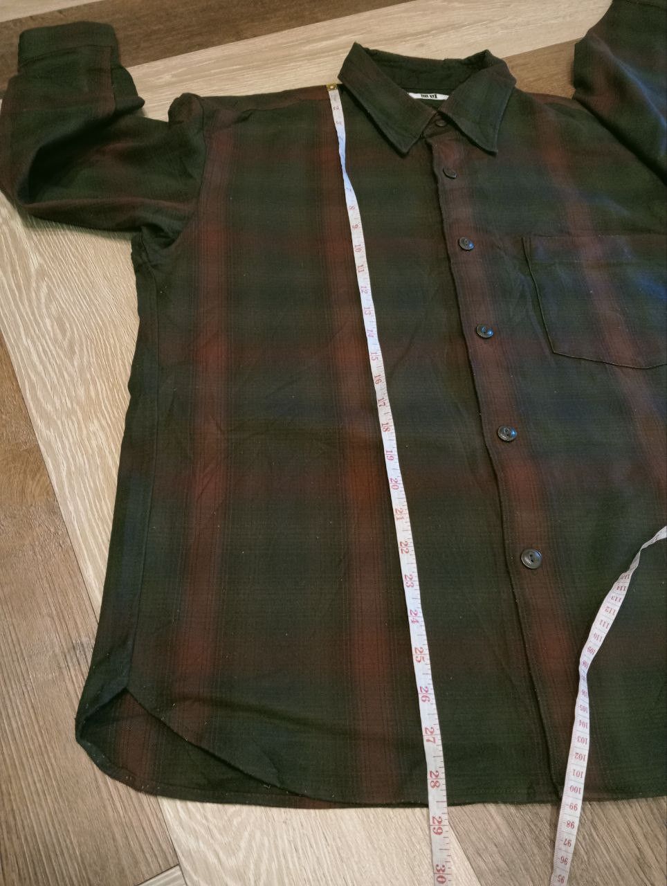 Lemaire LEMAIRE X UT U OVERSIZED FLANNEL SHIRT - SIZE M Size US M / EU 48-50 / 2 - 8 Thumbnail