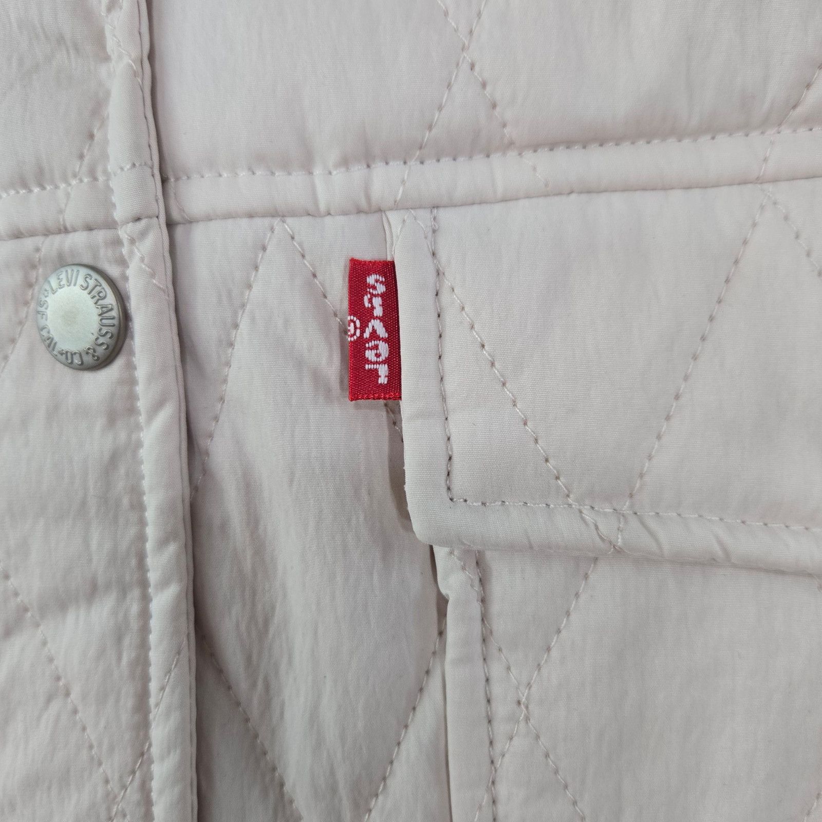 Levi's Levi’s Pastel Pink Quilted Shirt Jacket Shacket Size Medium Size M / US 6-8 / IT 42-44 - 7 Thumbnail
