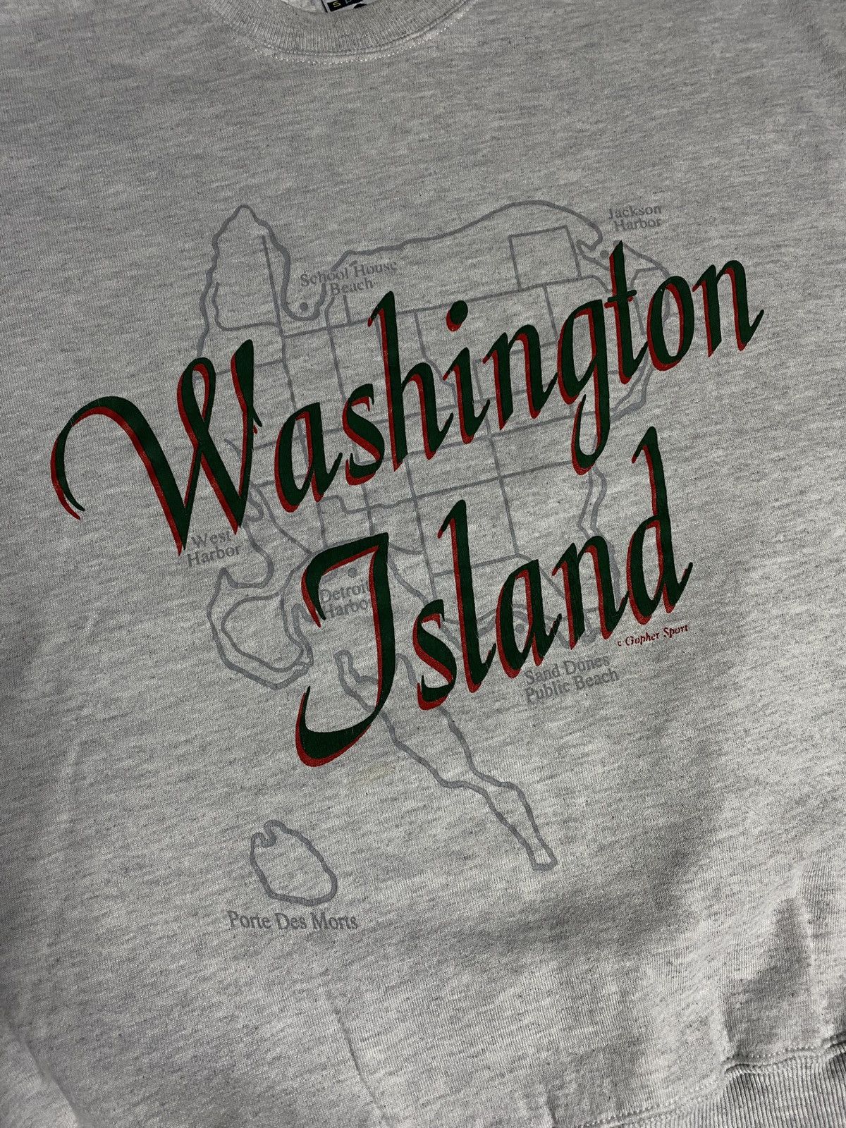 Vintage Vintage 90s Washington Island Sweatshirt Size US XL / EU 56 / 4 - 2 Thumbnail