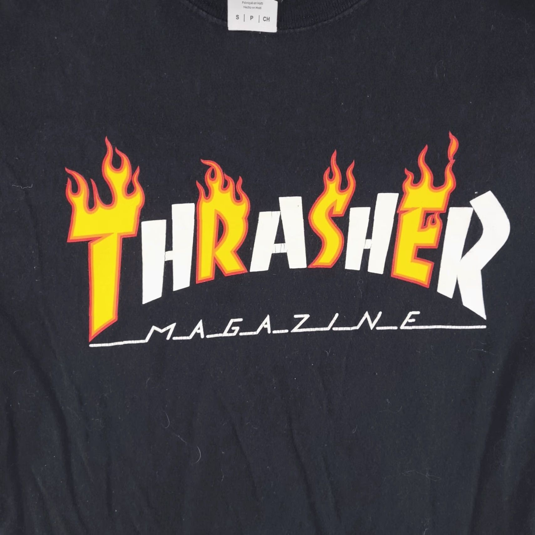 Thrasher Thrasher Shirt Mens S Black Slim Fit Crew Neck Short Sleeve T-Shirt Size US S / EU 44-46 / 1 - 2 Thumbnail
