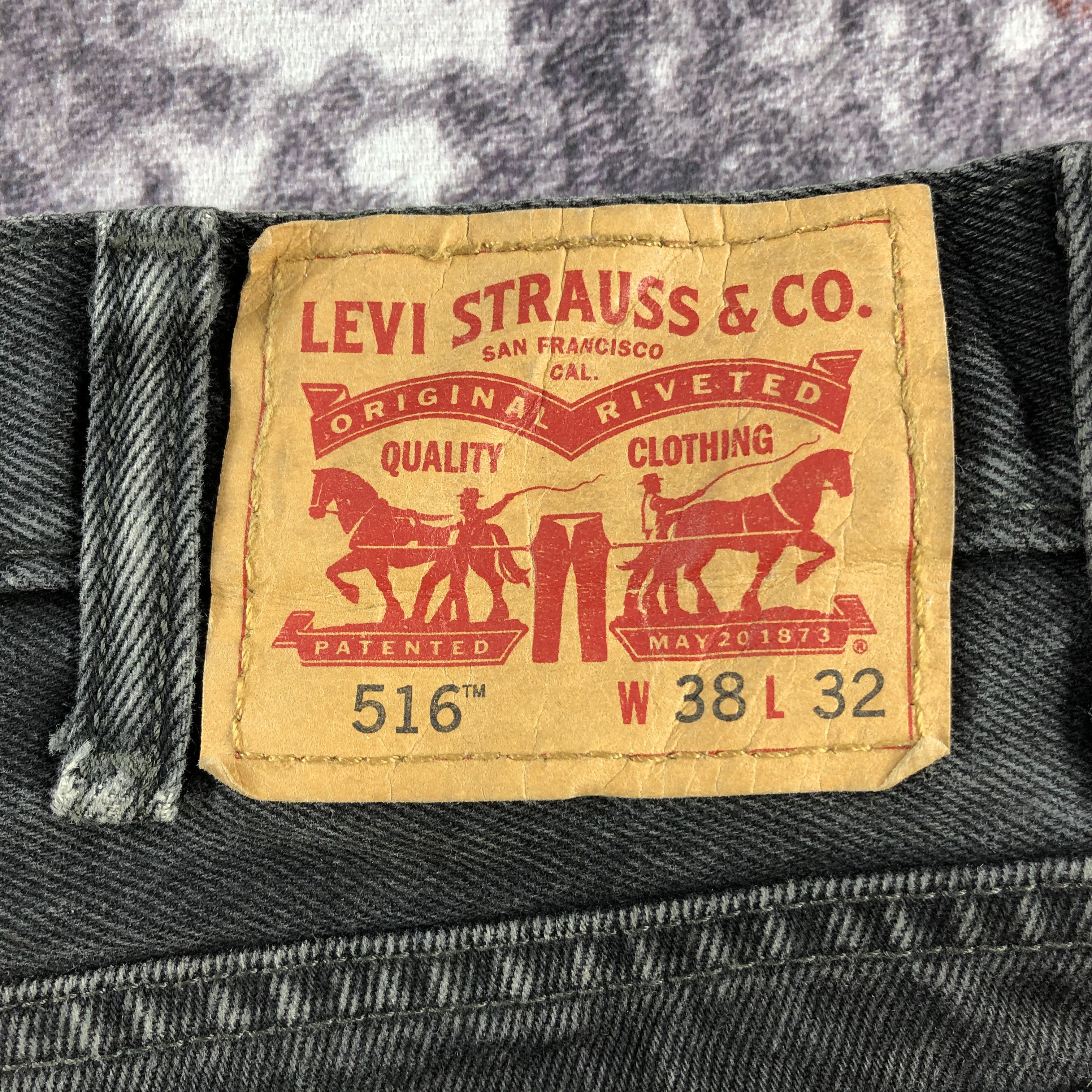 Levi's × Vintage Vintage Faded Black Levis 516 Jeans-JM2956 Size US 36 / EU 52 - 6 Thumbnail