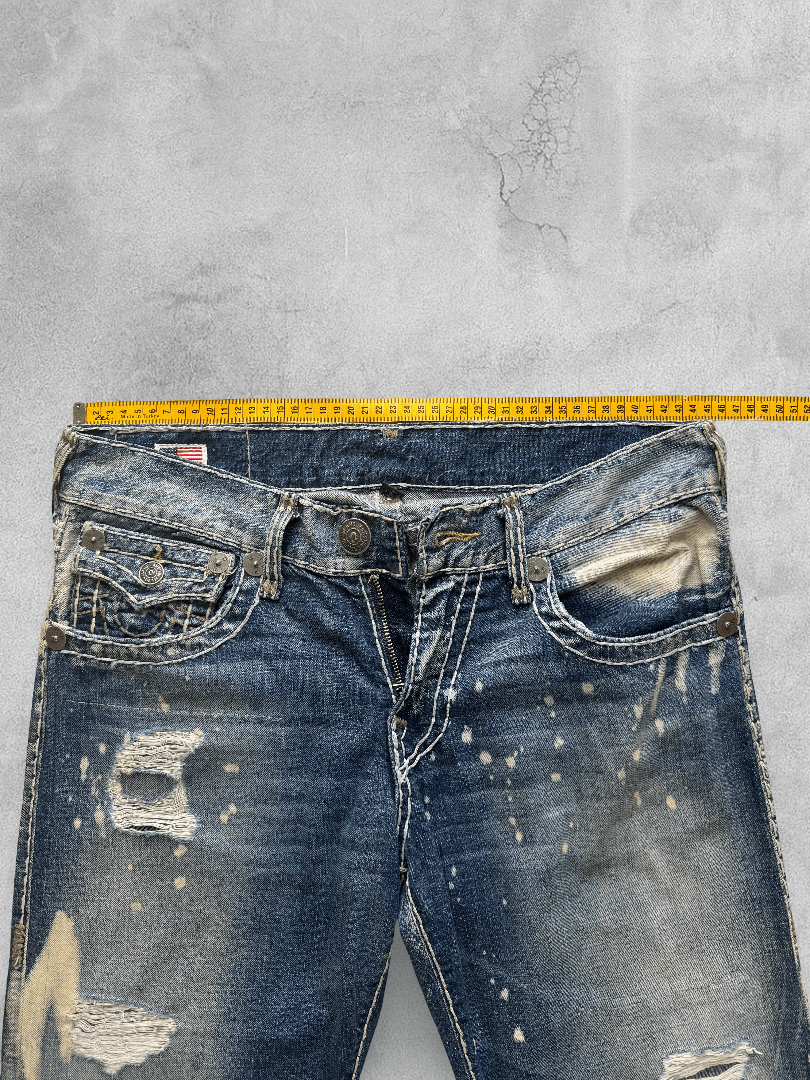 True Religion *RARE* True Religion “Ricky Super T” Stitch jeans [AZULS] Size US 32 / EU 48 - 6 Thumbnail