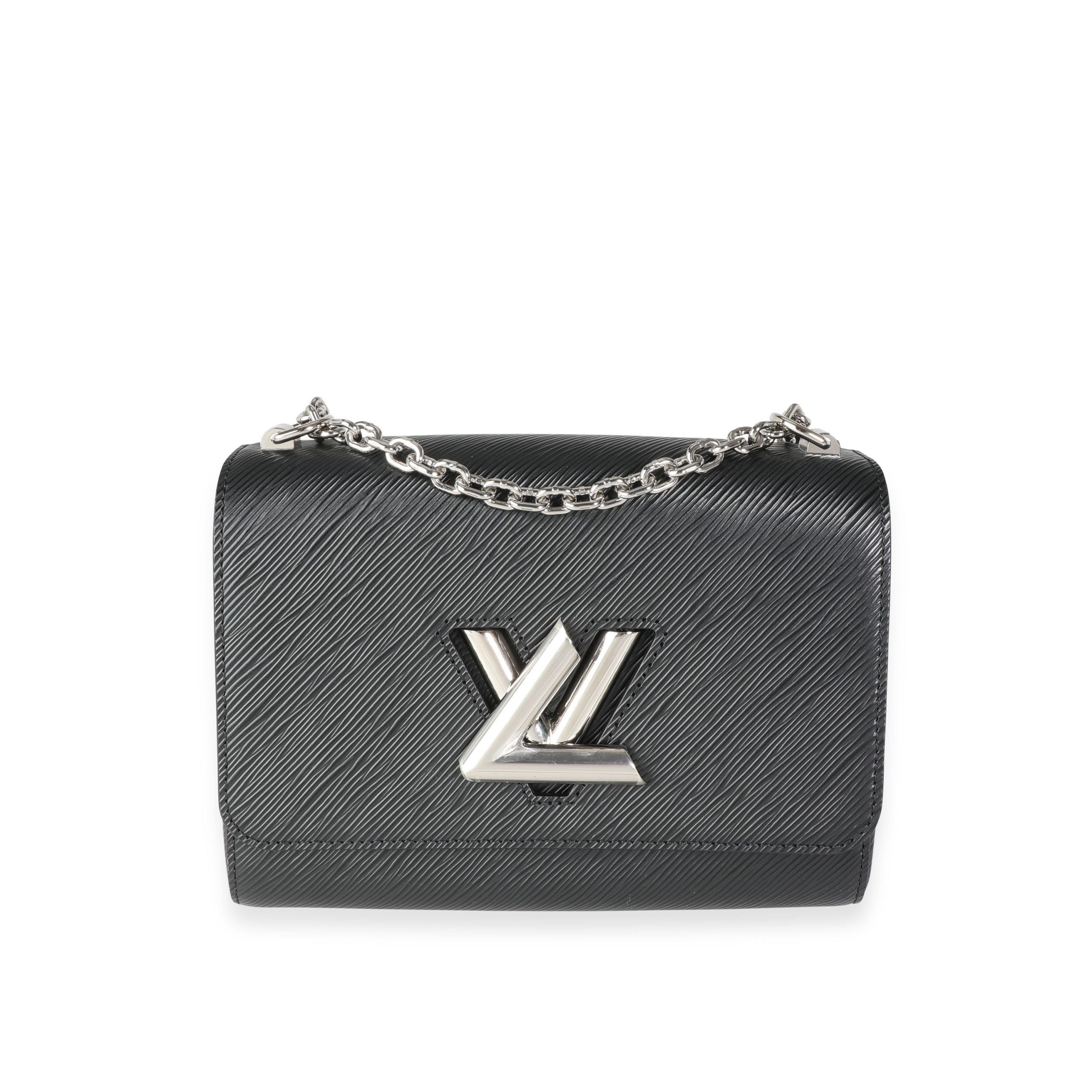 image of Louis Vuitton Black Epi Leather Twist Chain Mm, Women's