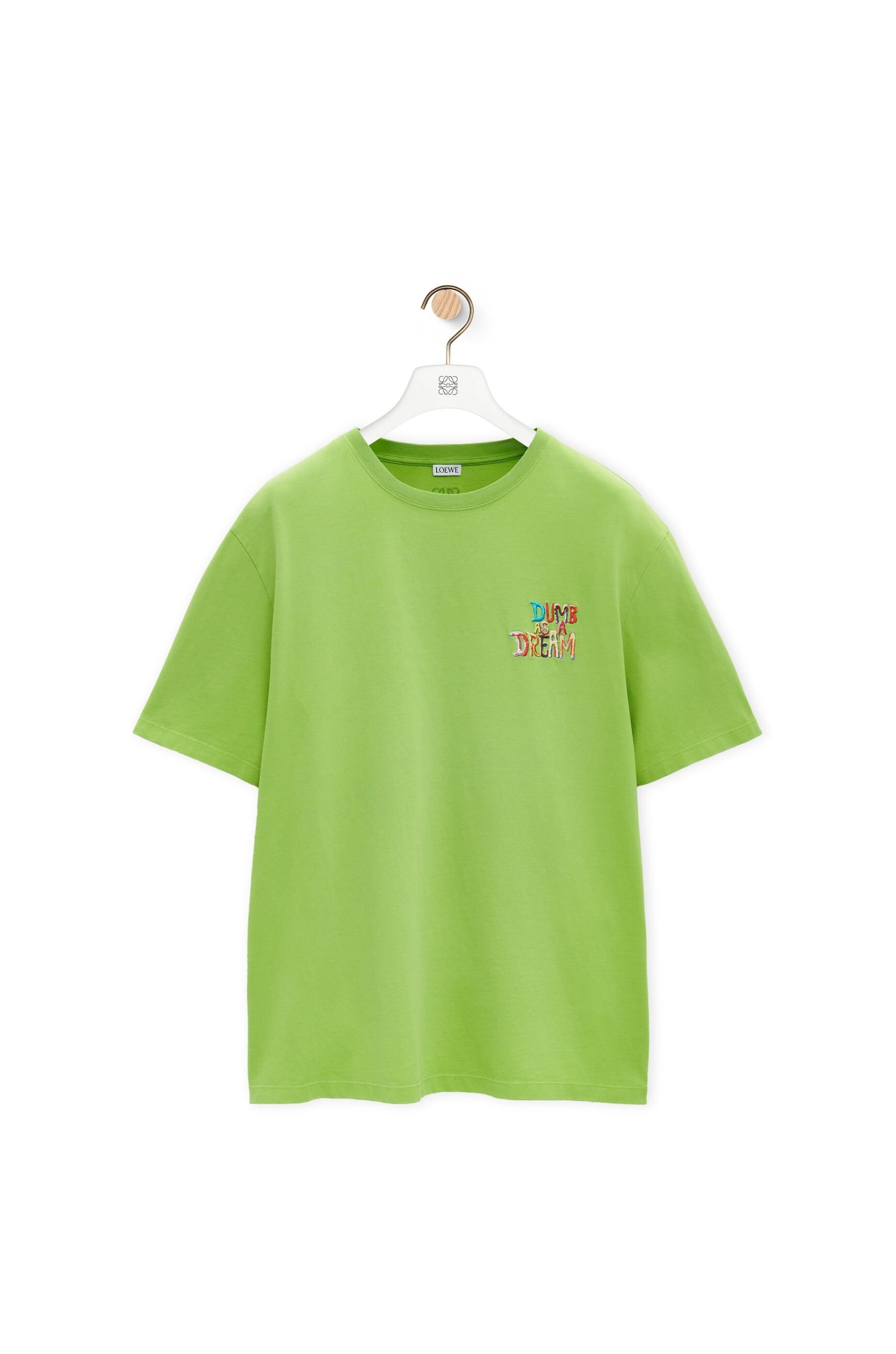 Loewe o1mle0226 Loose Fit T-Shirt in Green Size US XXL / EU 58 / 5 - 1 Thumbnail