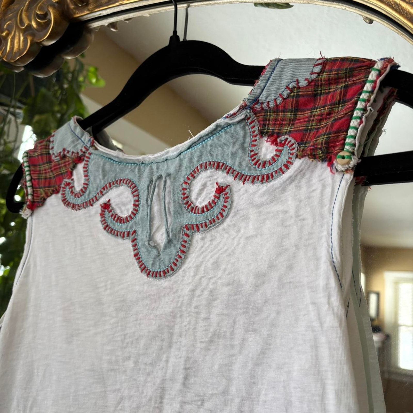 Other Unbranded Patchwork Western Style Tank Top Size M / US 6-8 / IT 42-44 - 7 Thumbnail