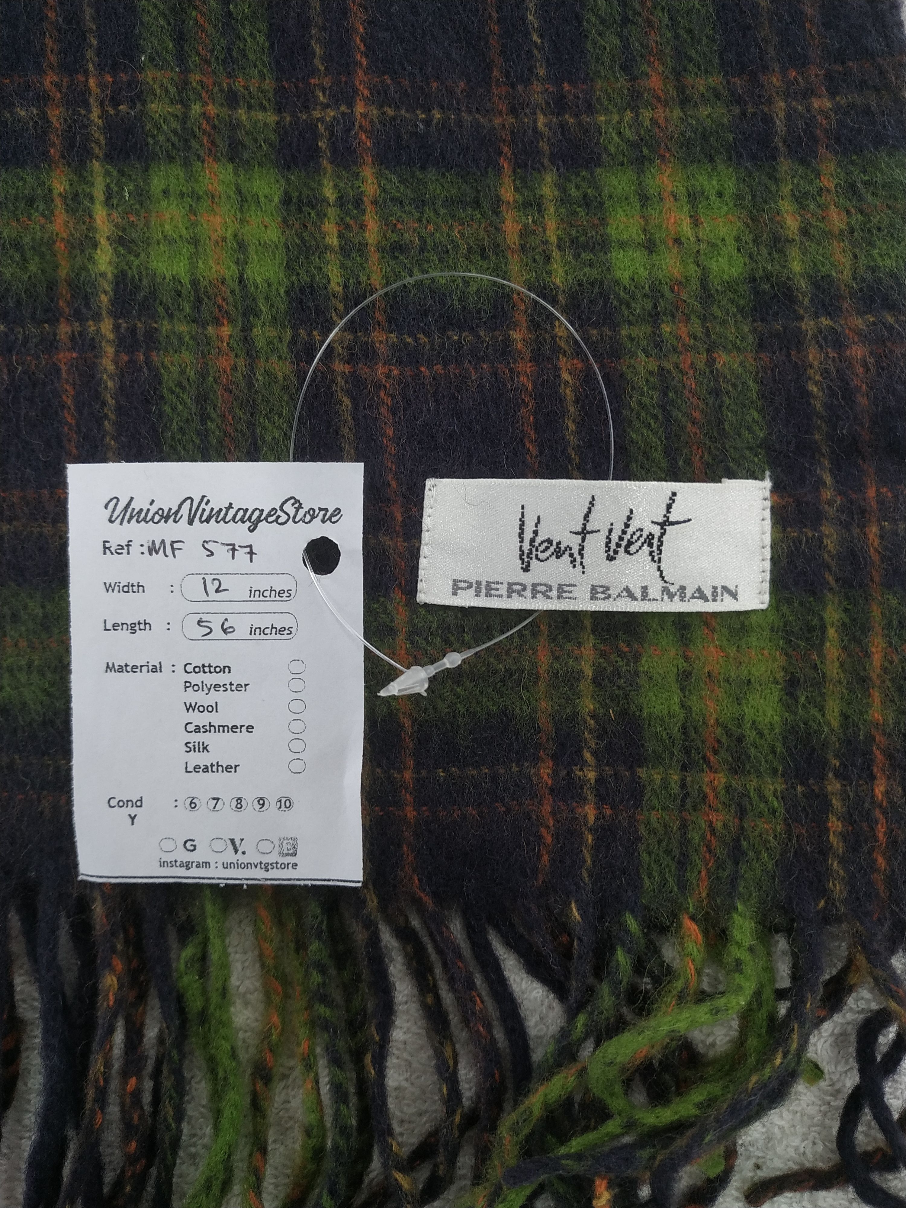Pierre Balmain Vintage Pierre Balmain Scarf/Muffler/Neckwear MF577 Size ONE SIZE - 4 Thumbnail