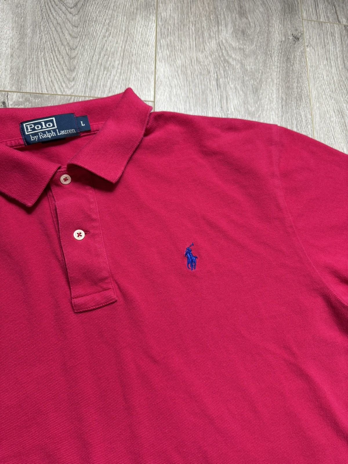 Polo Ralph Lauren Polo by Ralph Lauren Fuschia S/S Polo Shirt Preppy Size US L / EU 52-54 / 3 - 3 Thumbnail