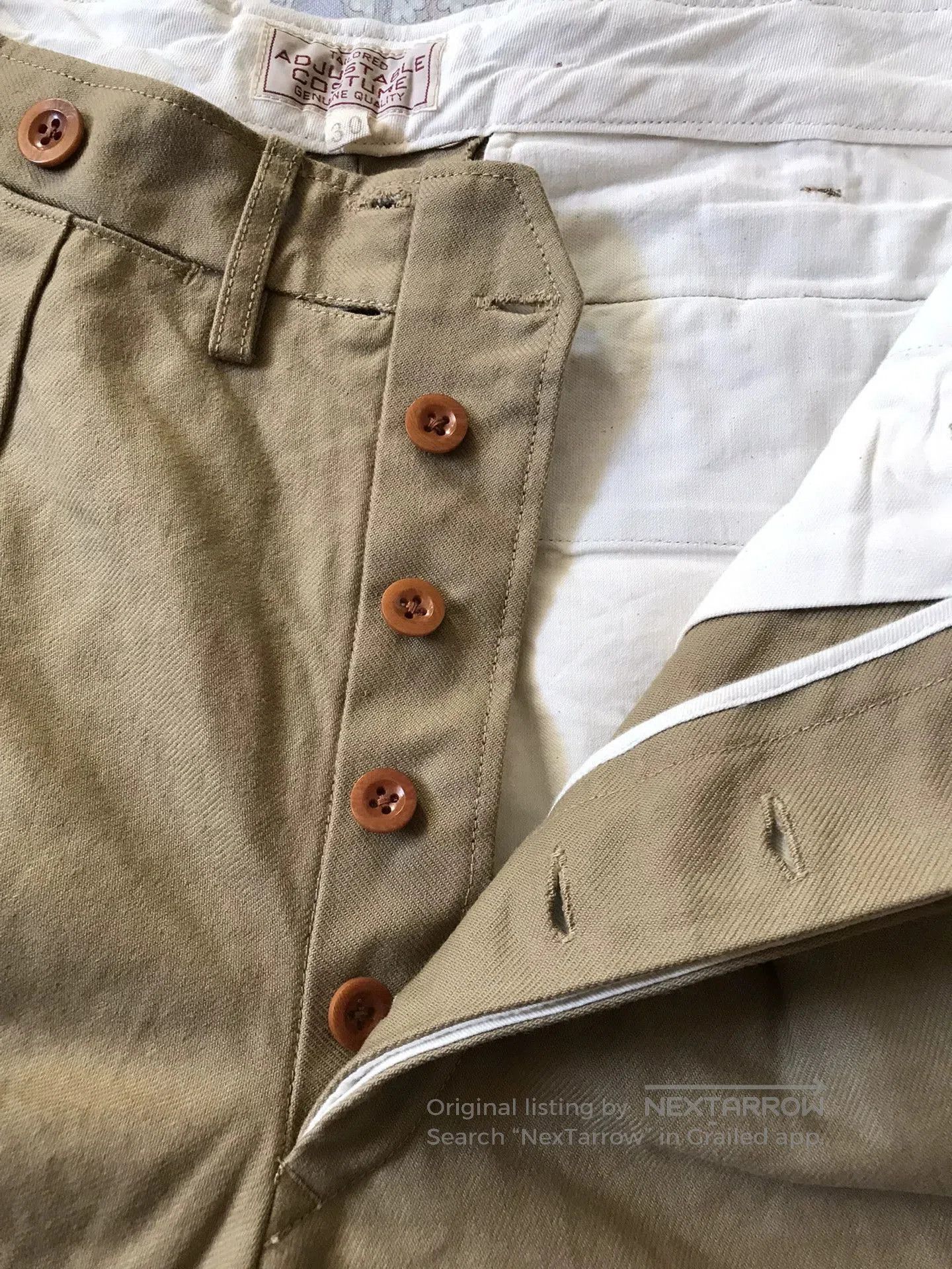 Visvim Adjustable Costume High-Waist Wide-Leg Cargo Pants. Size US 30 / EU 46 - 6 Thumbnail