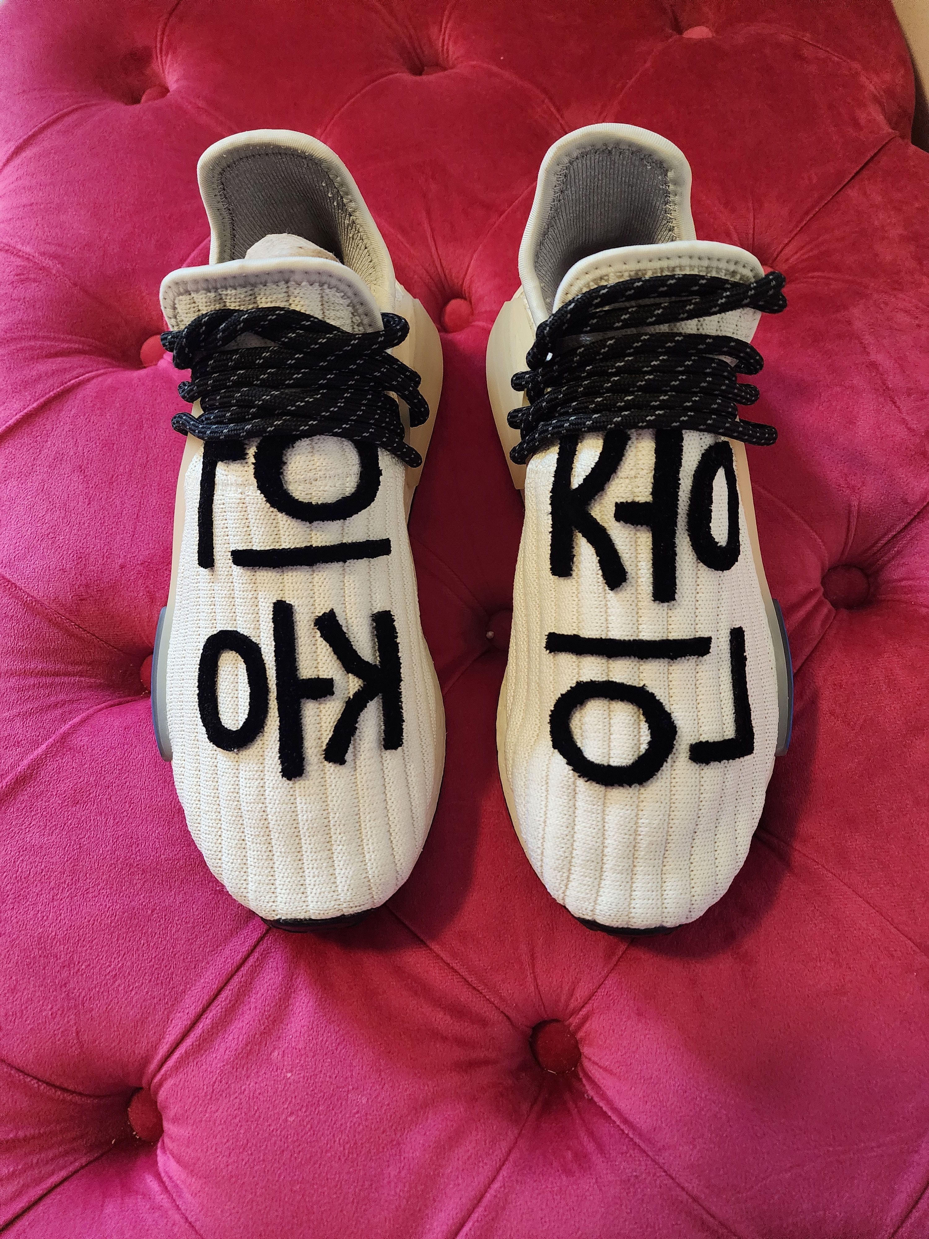 Adidas × Pharrell Pharrel x NMD Human race ‘cream Size US 7 / EU 40 - 1 Thumbnail