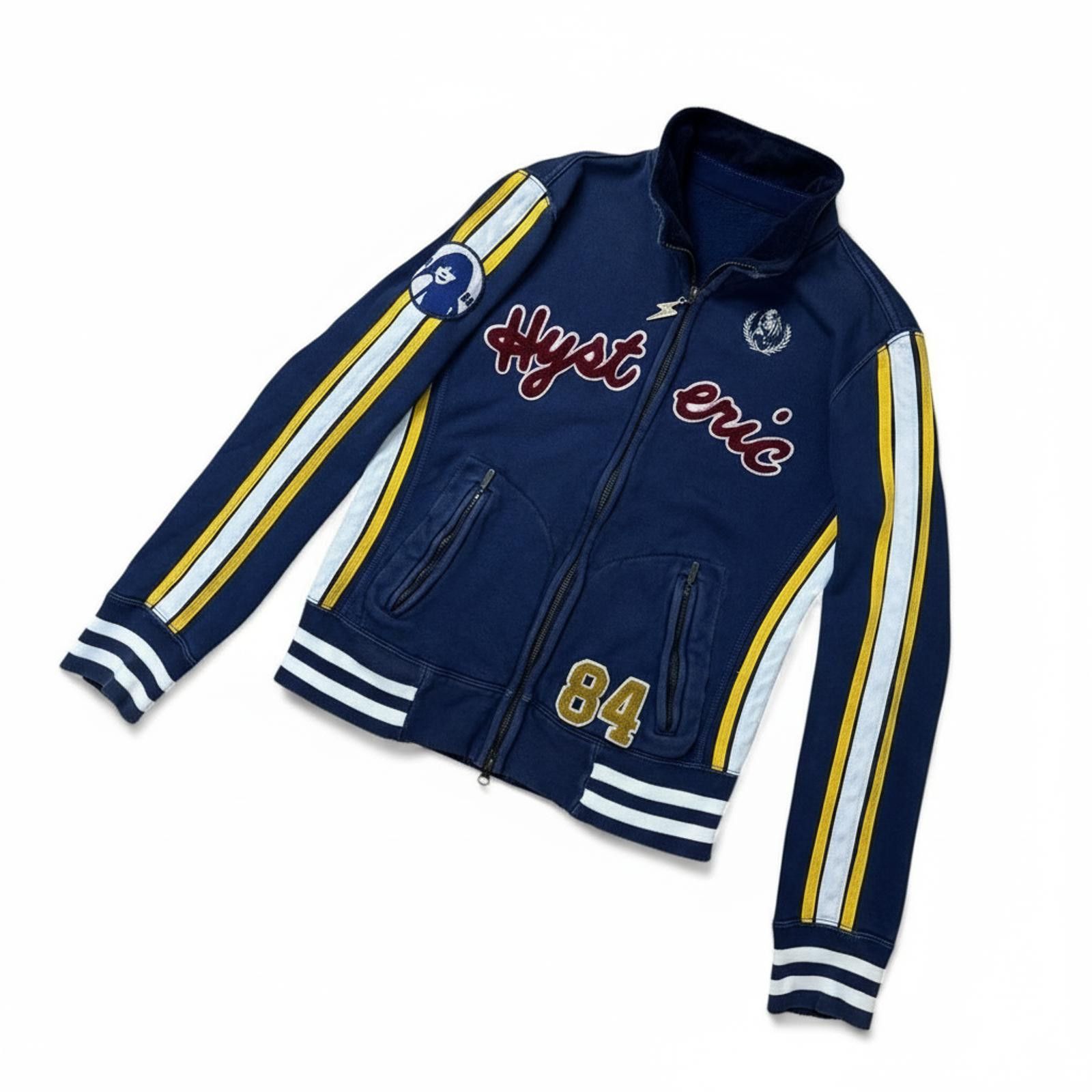 Hysteric Glamour Hysteric Glamour - Varsity Jacket Navy Blue Yellow Size M / US 6-8 / IT 42-44 - 1 Thumbnail