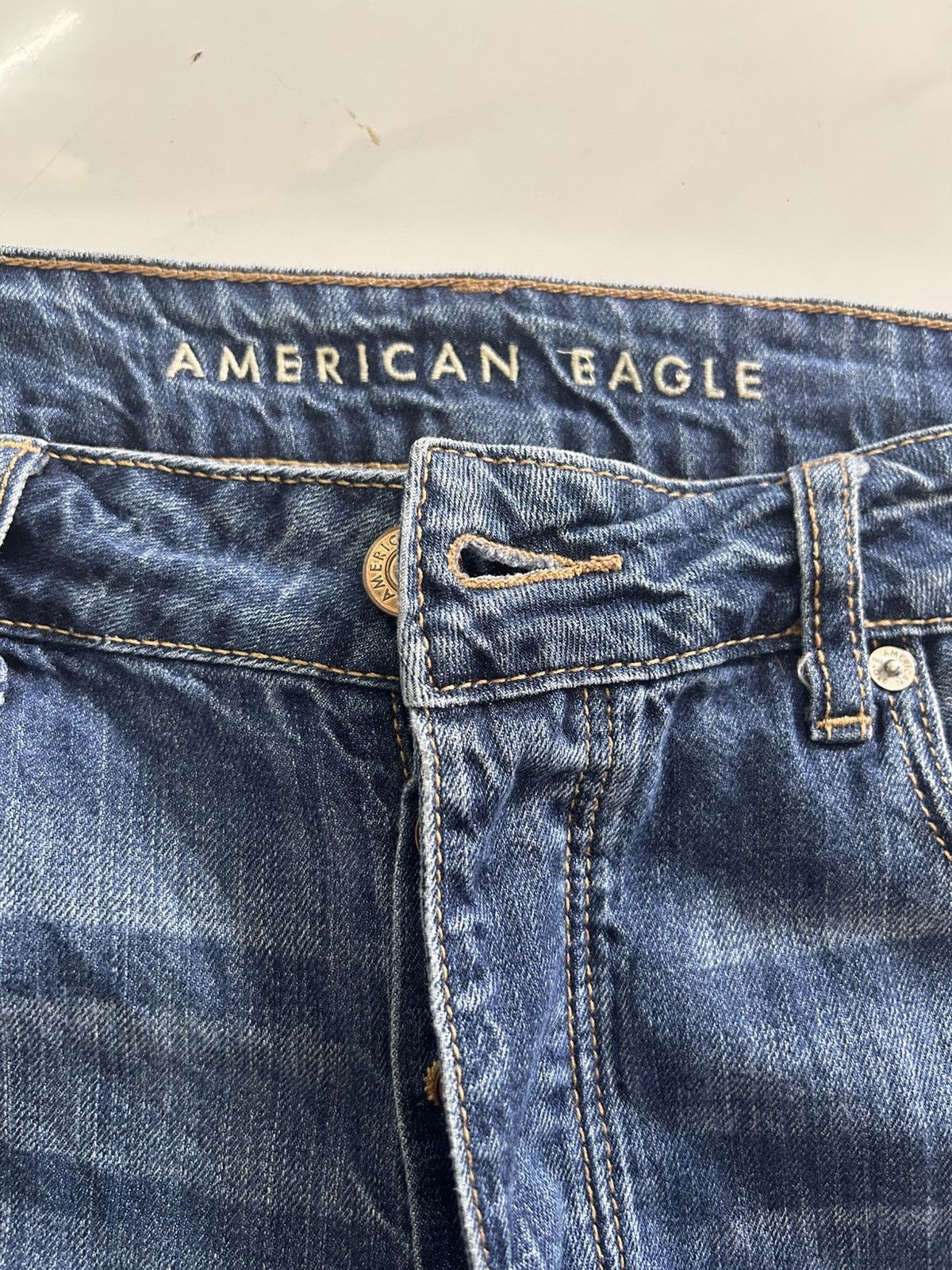 Japanese Brand × Vintage 💥Vintage Japanese Denim Ripped Jeans Size US 37 - 18 Thumbnail