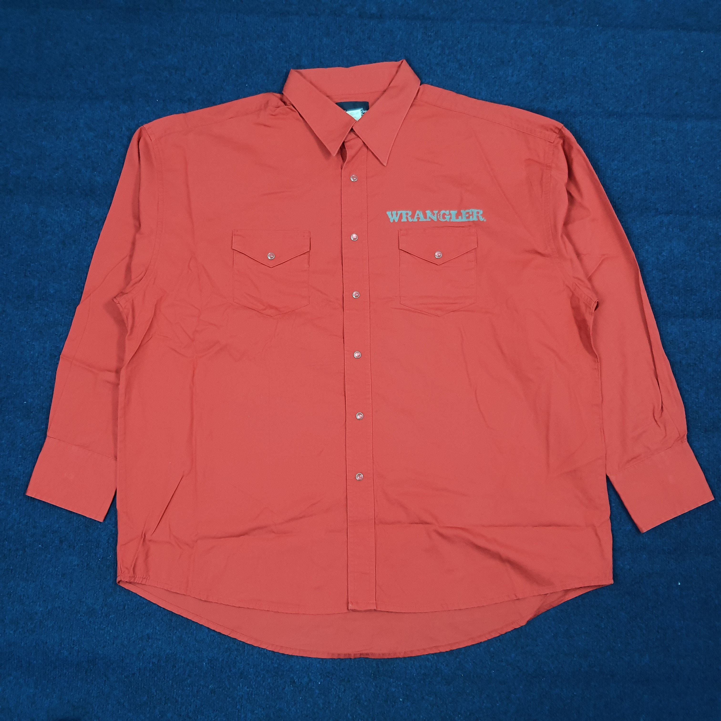 Wrangler Vintage Wrangler Spell Out Button Up Shirt C276N61 Size US XXL / EU 58 / 5 - 3 Thumbnail